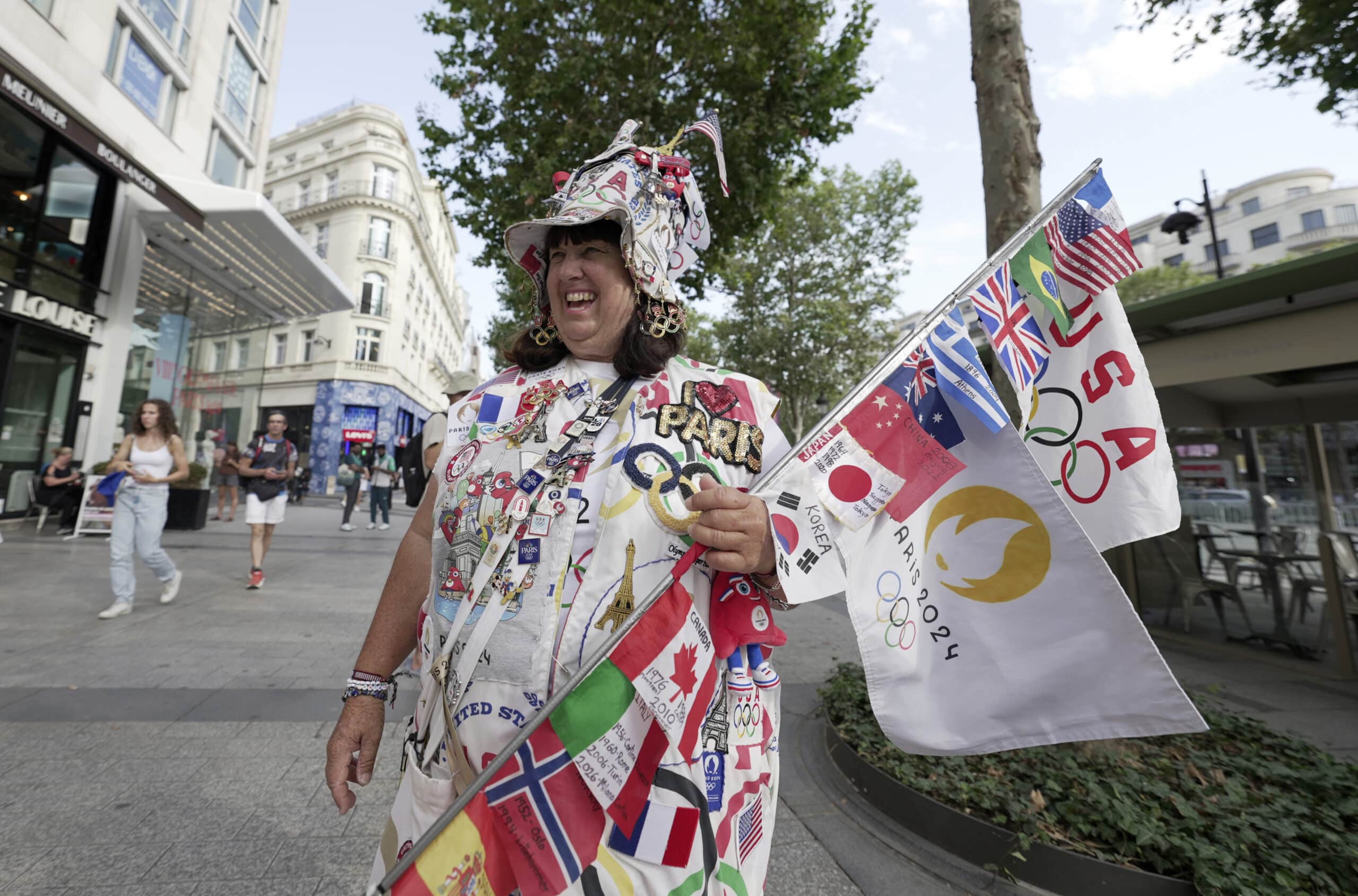 Meet Olympics superfan who spent savings to get to her 7th Games