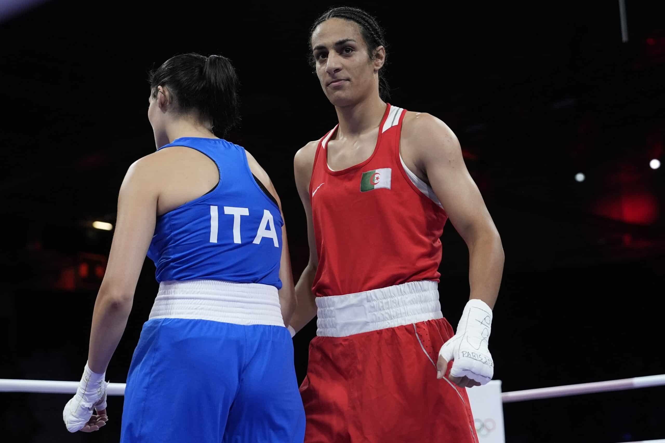 Imane Khelif, boxer in gender test issue, wins first Olympic bout