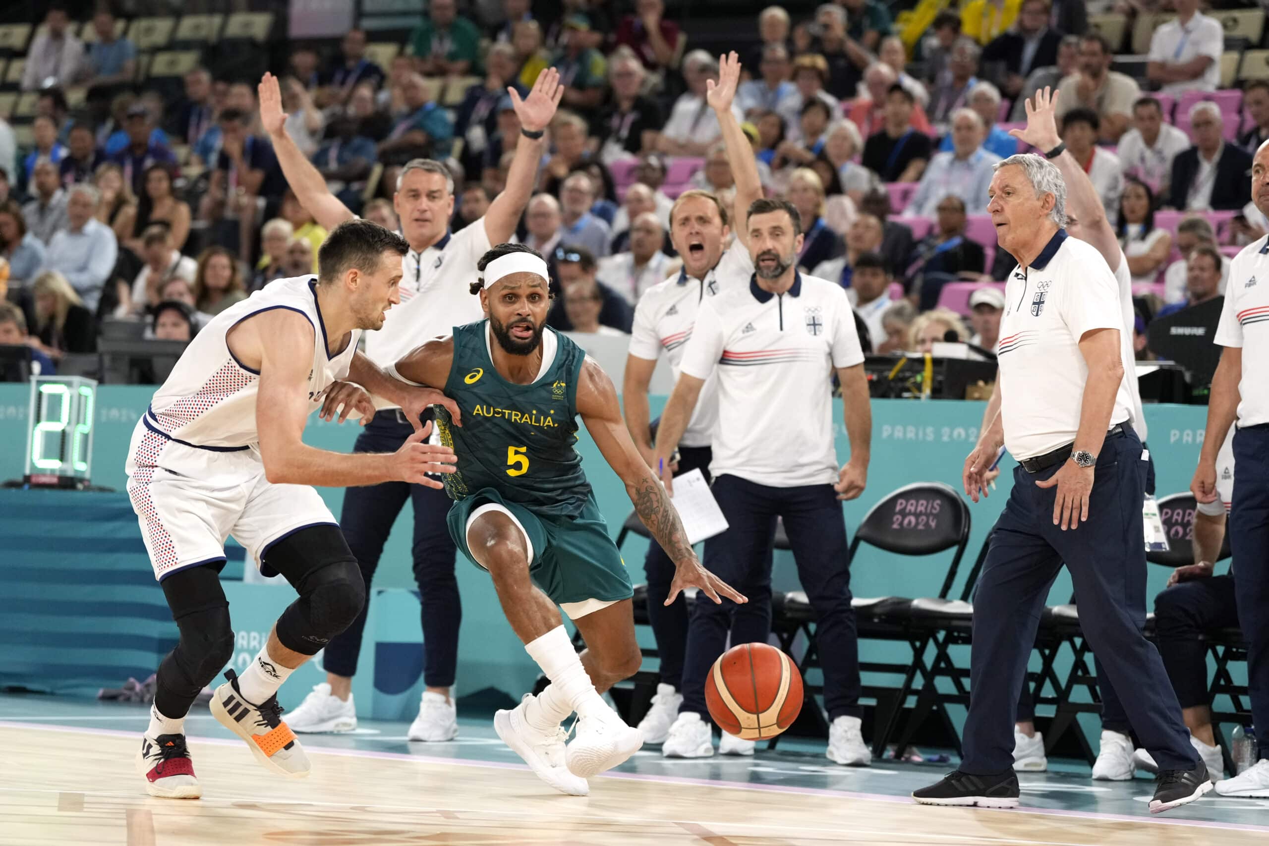 Australia'a Patty Mills Paris Olympics Basketball