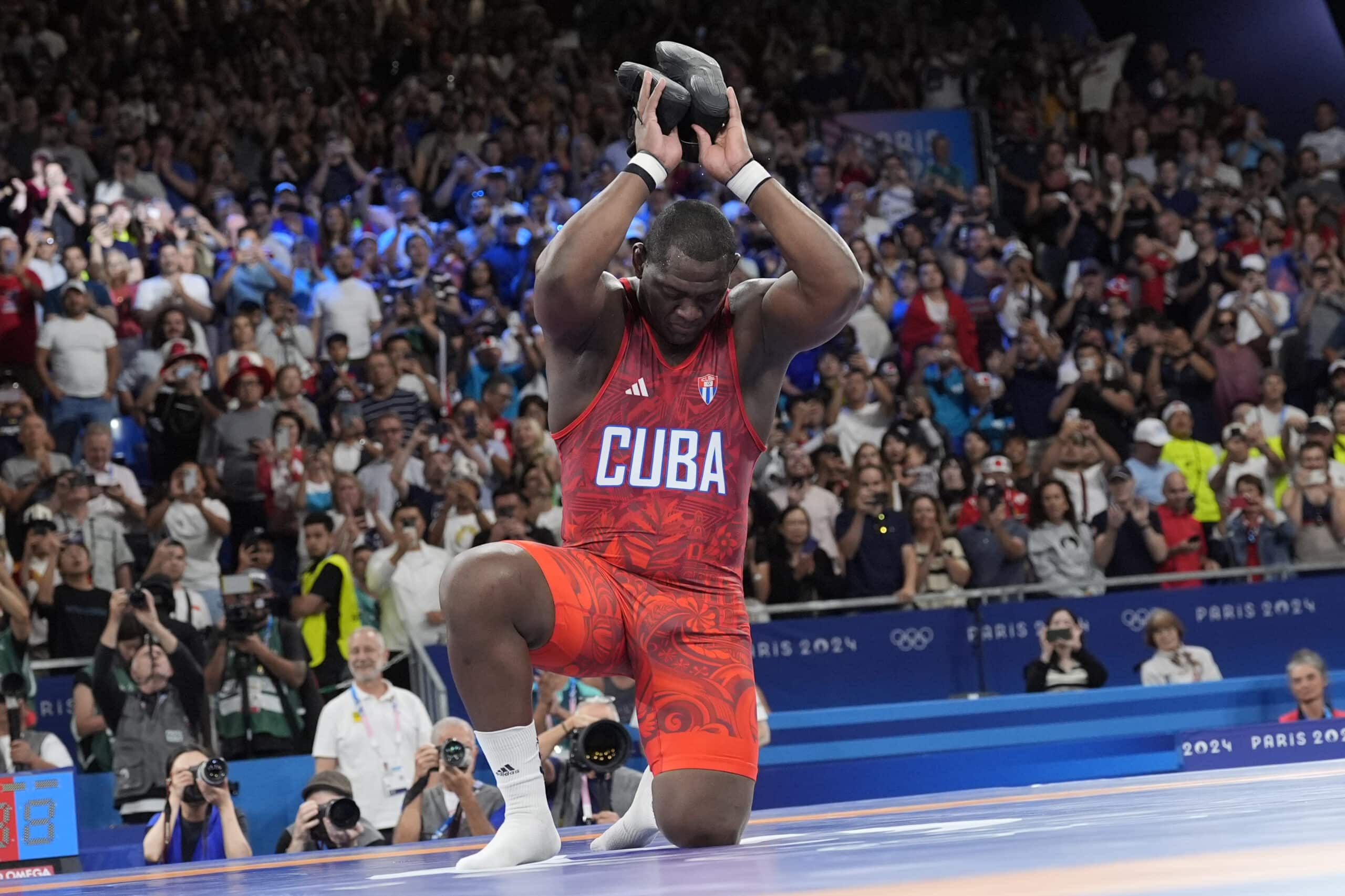 Cuba's Mijain Lopez  Paris Olympics 2024 Wrestling