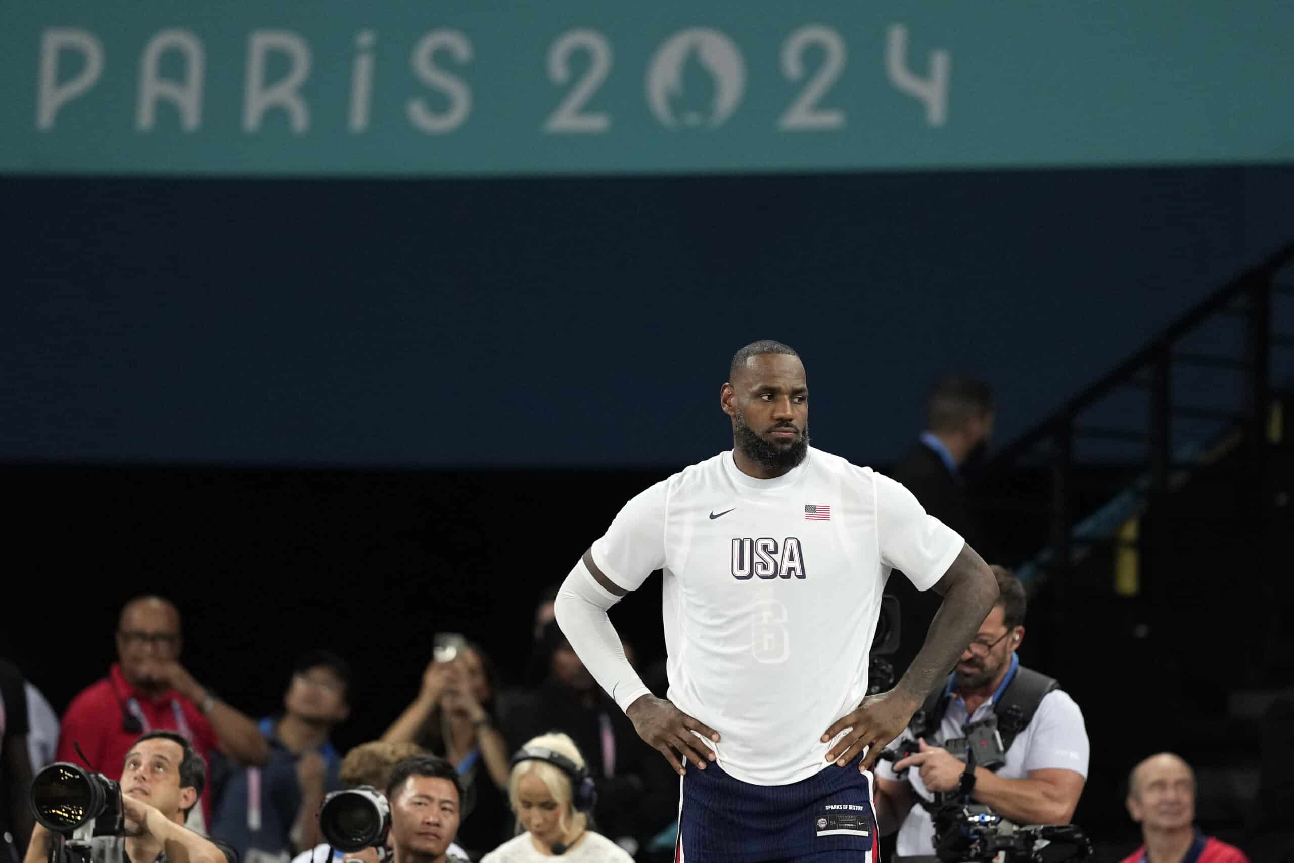 Team USA LeBron James Paris Olympics 2024 Basketball