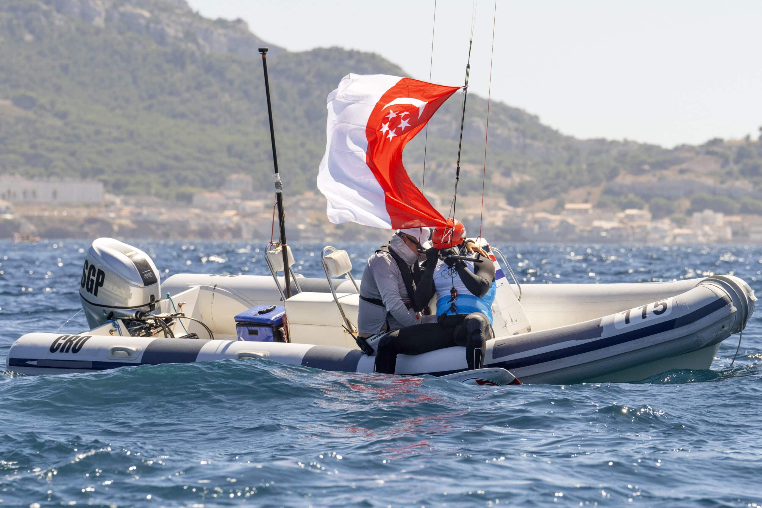 Max Maeder, of Singapore, Paris Olympics sailing