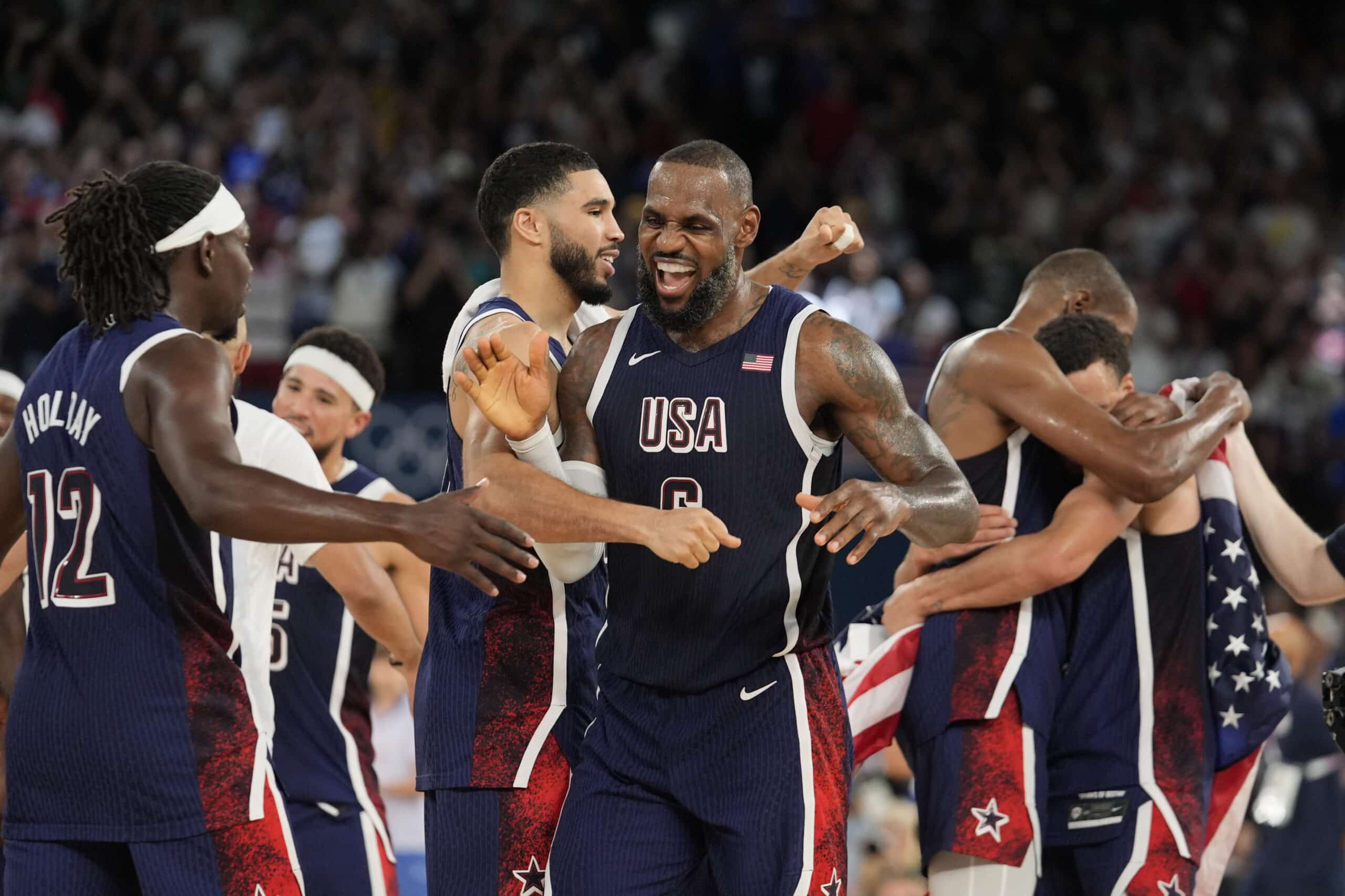 Team USA Paris Olympics 2024 men's basketball gold