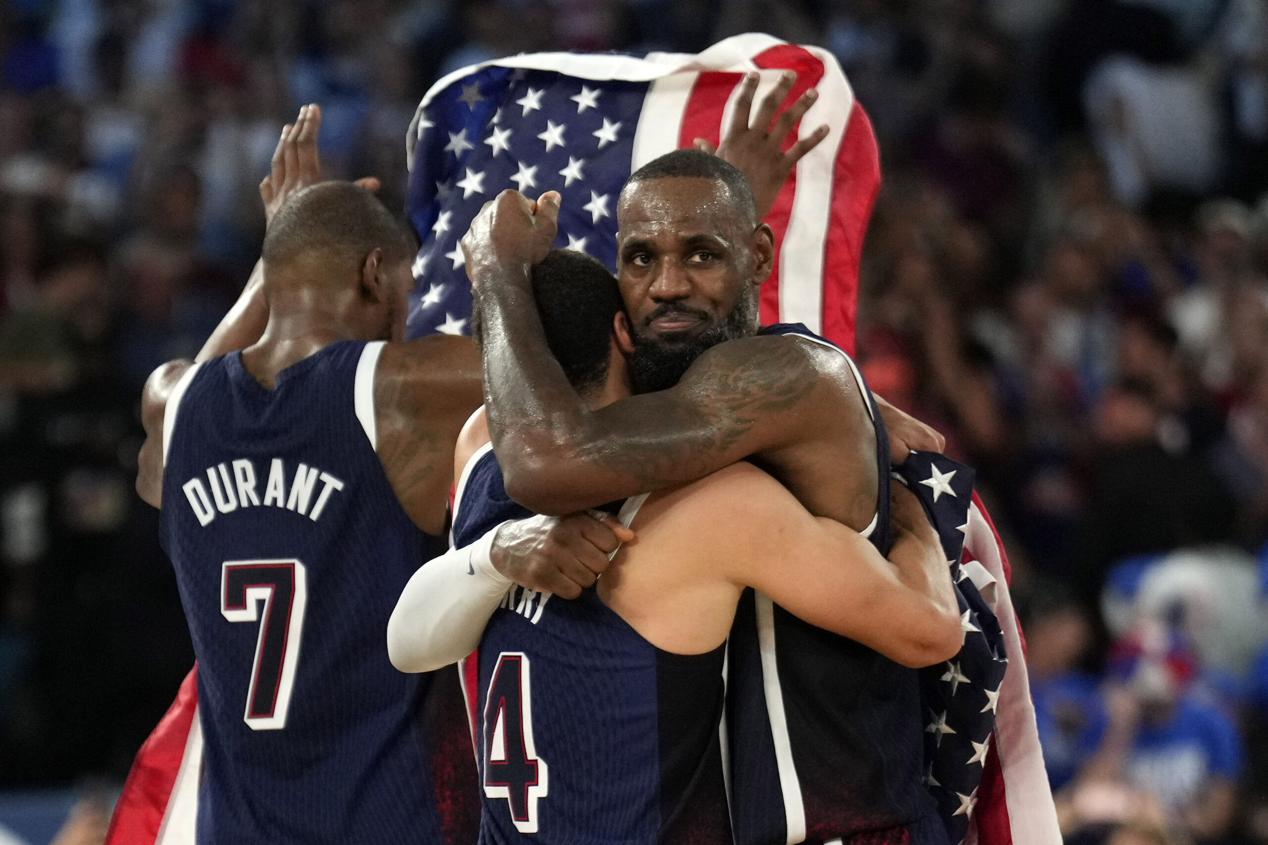 El equipo de EE. UU. LeBron James Steph Curry venció el oro en baloncesto de los Juegos Olímpicos de Francia en París