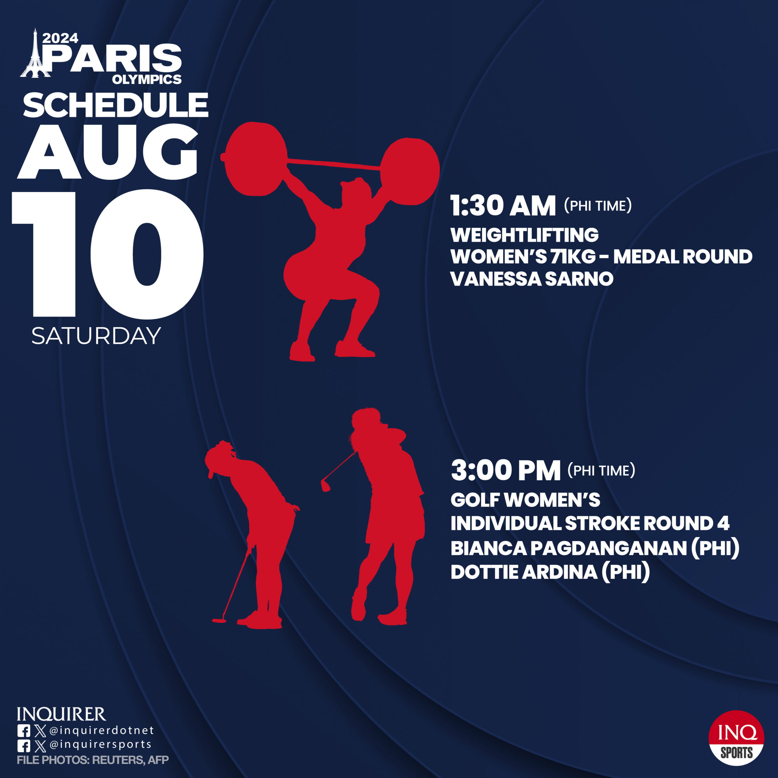 Team Philippines at Paris Olympics 2024 Schedule August 10