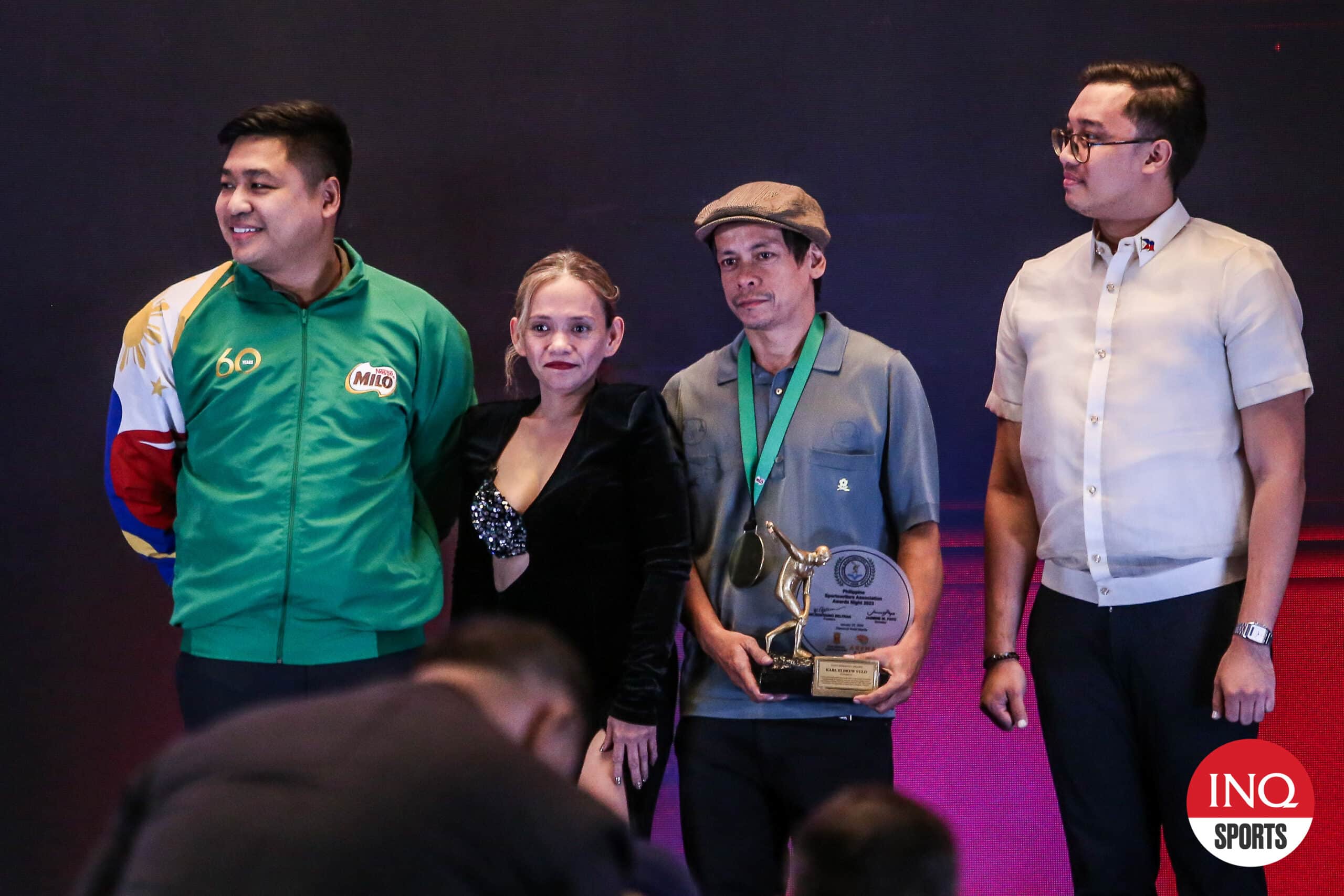 Carlos Yulo's parents Angelica Yulo and Mark Andrew Yulo during the 2024 PSA Awards