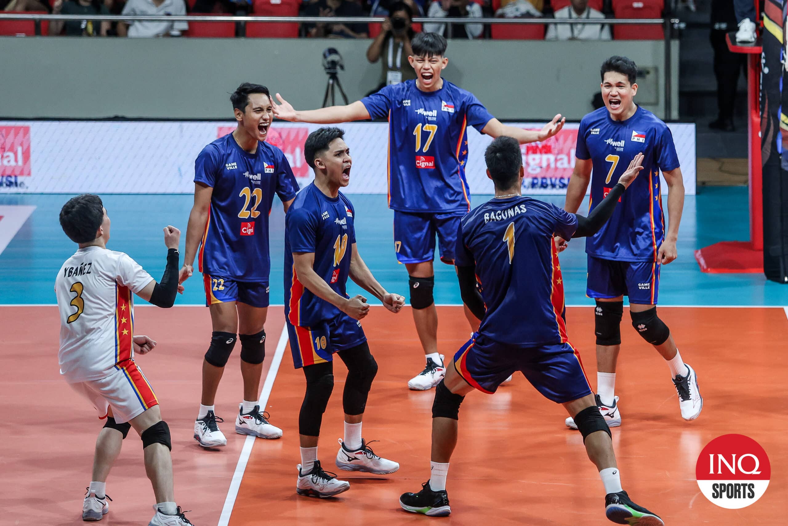 Alas Pilipinas x Vietnã na 1ª etapa da SEA VLeague masculina em Manila.