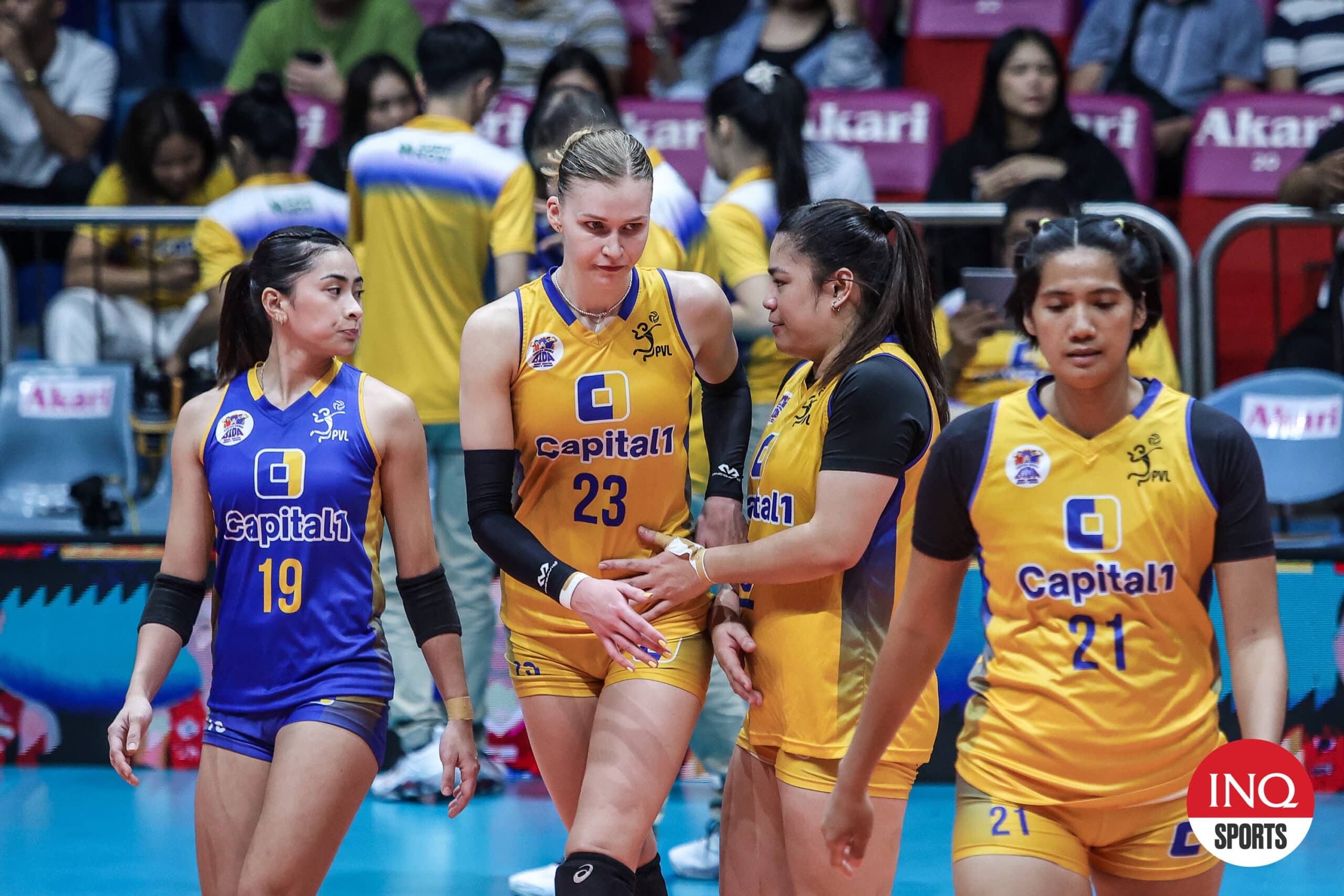 Marina Tushova and the Capital1 Solar Spikers in the PVL Reinforced Conference.