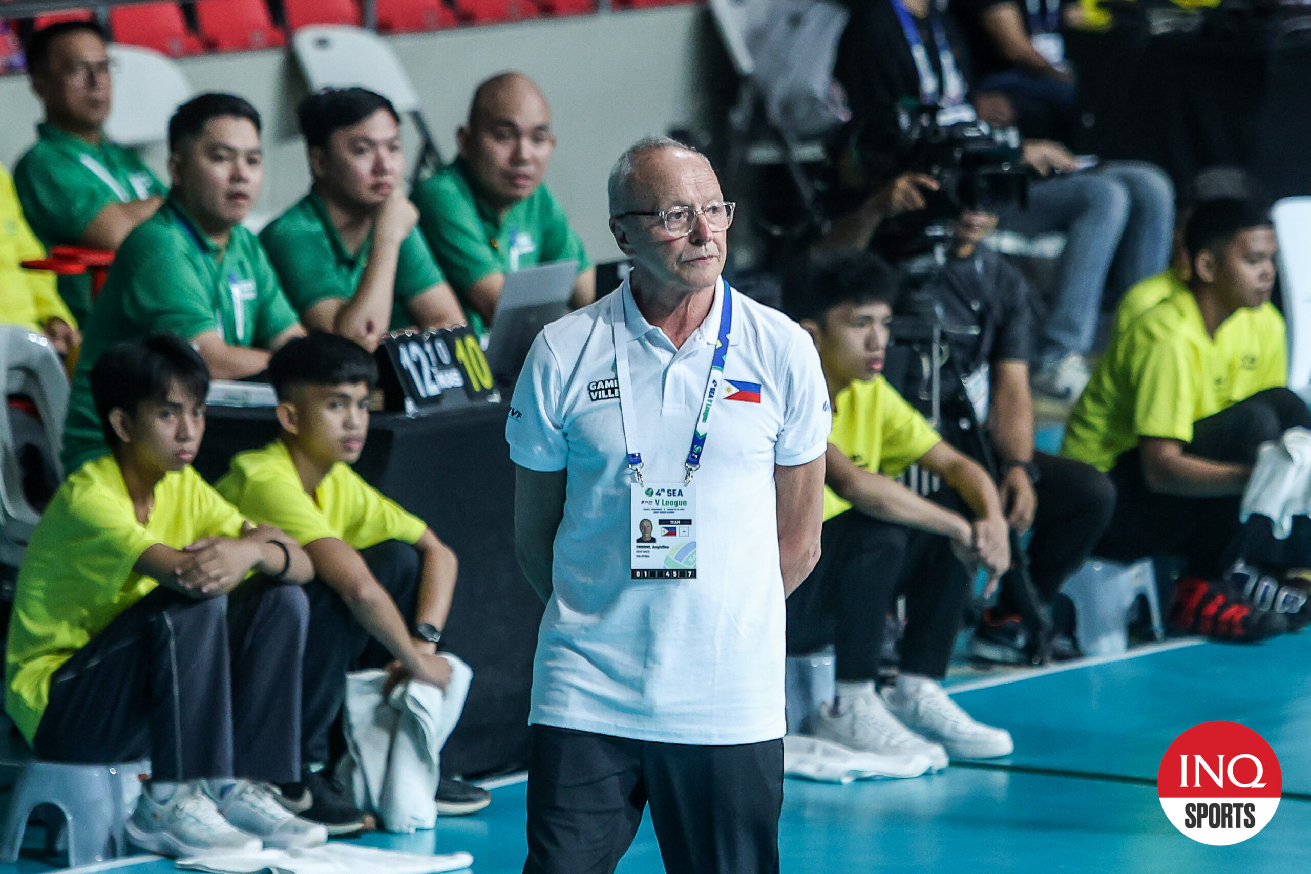 New Alas Pilipinas men's team coach Angiolino Frigoni during the SEA VLeague.