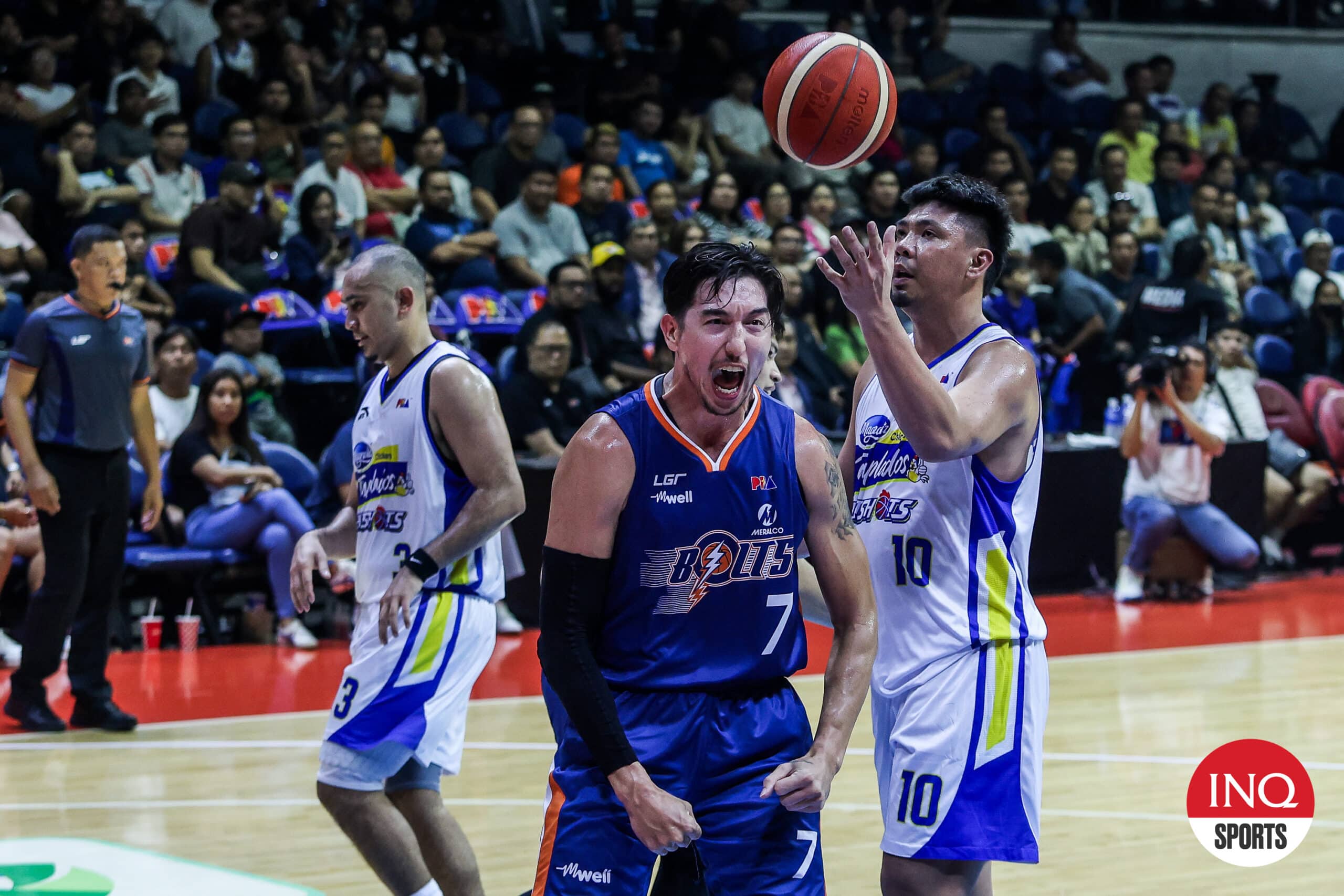 Meralco Bolts' Cliff Hodge during the PBA Governors' Cup. 