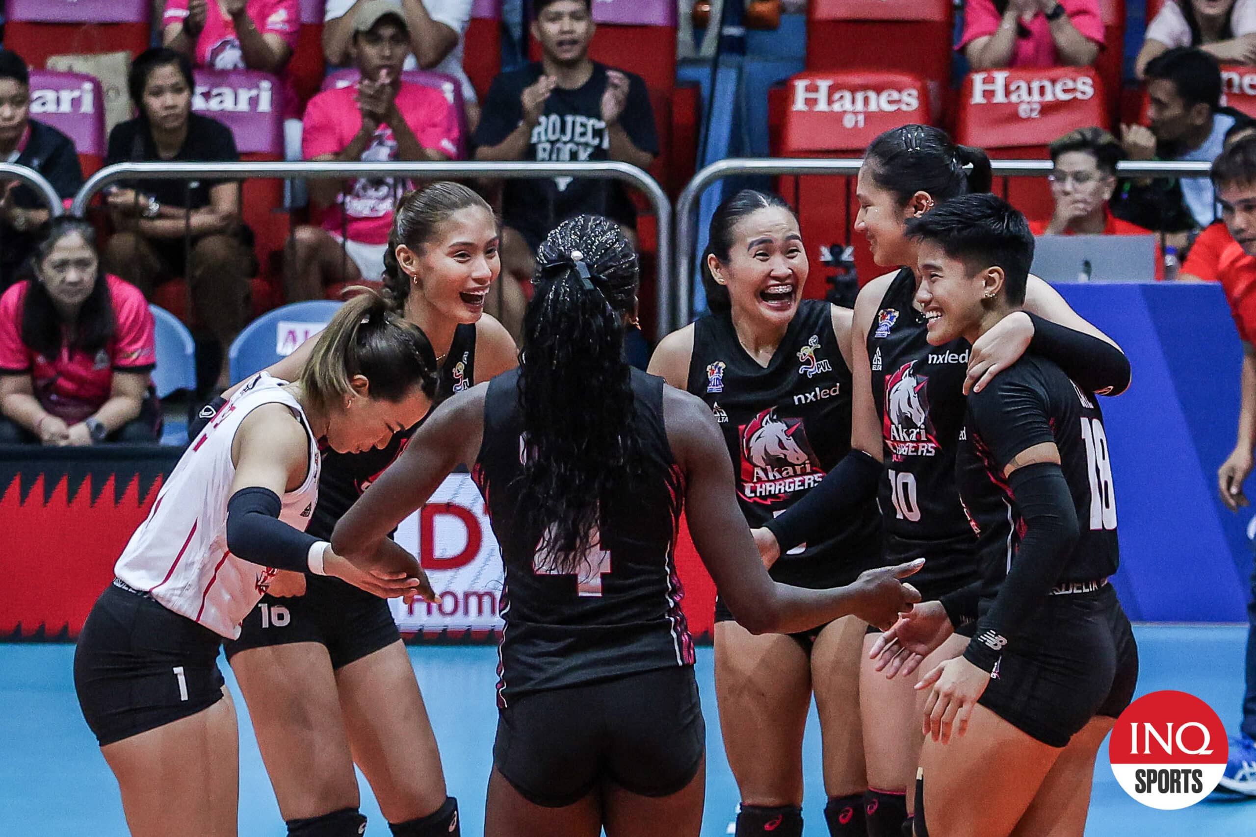 FILE–Akari Chargers during the PVL Reinforced Conference quarterfinals.