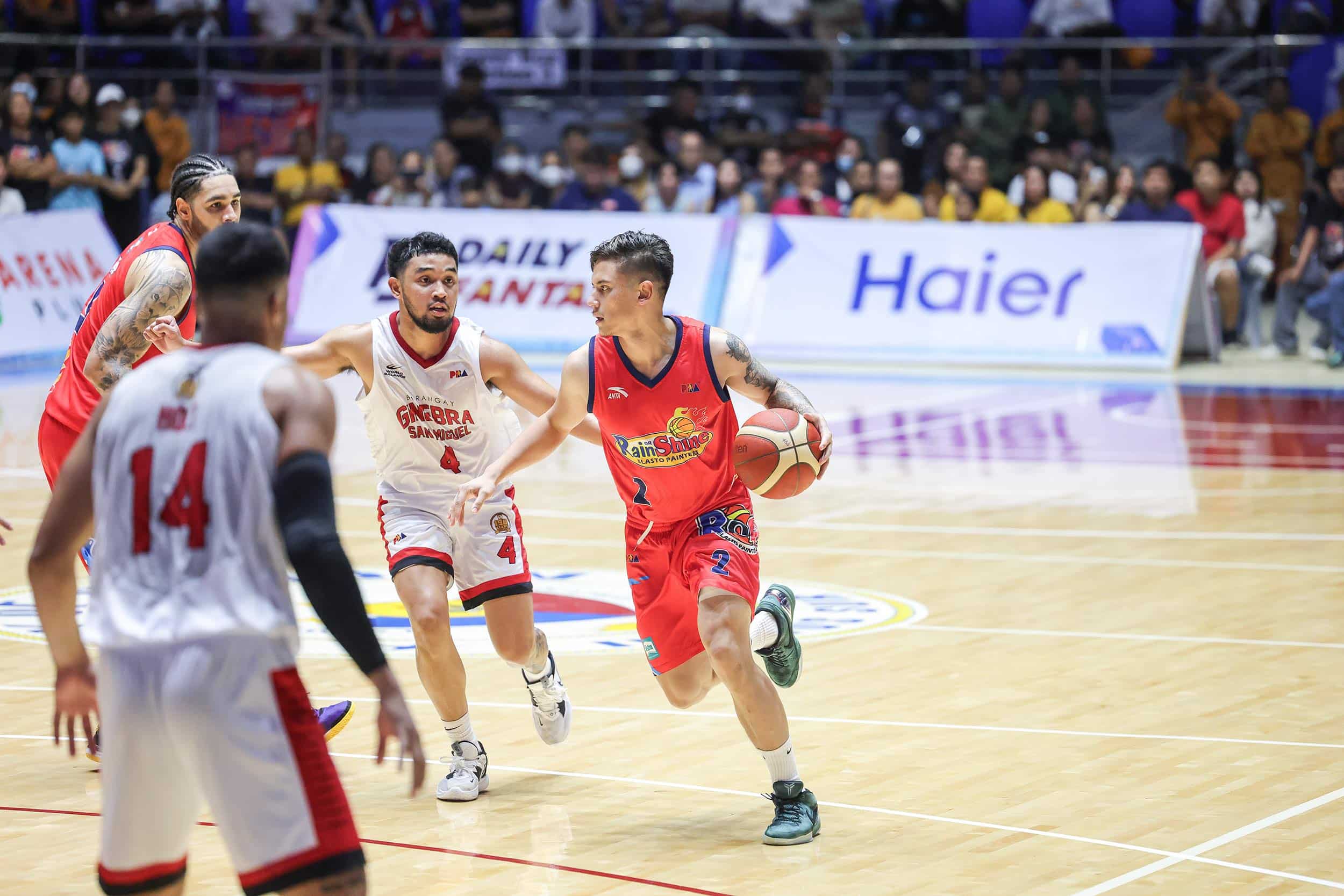 Rain or Shine Elastopainters' Felix Lemetti in a PBA Governors' Cup out of town game against Ginebra