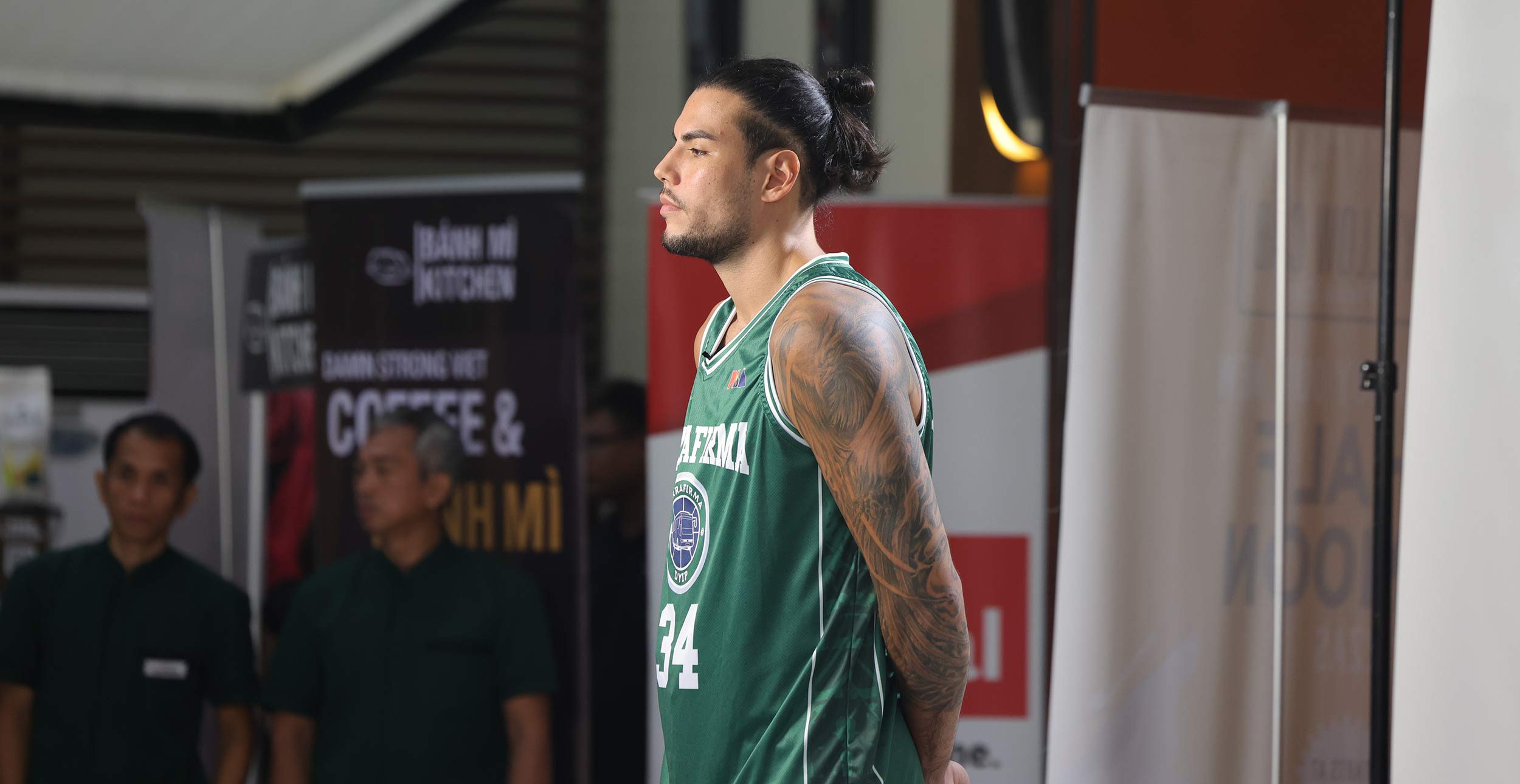 Christian Standhardinger de Terrafirma Dyip durante la jornada de prensa de la PBA. –IMÁGENES DE LA PBA