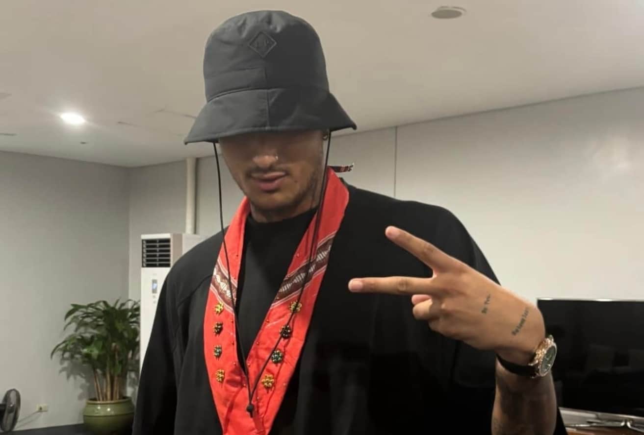 NBA player Kyle Kuzma arrives in Manila. 