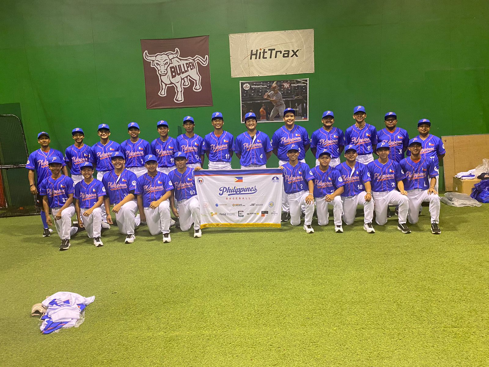 The Philippine National Baseball U-18 team competing in the BFA U18 Asian Baseball Championship in Taiwan.