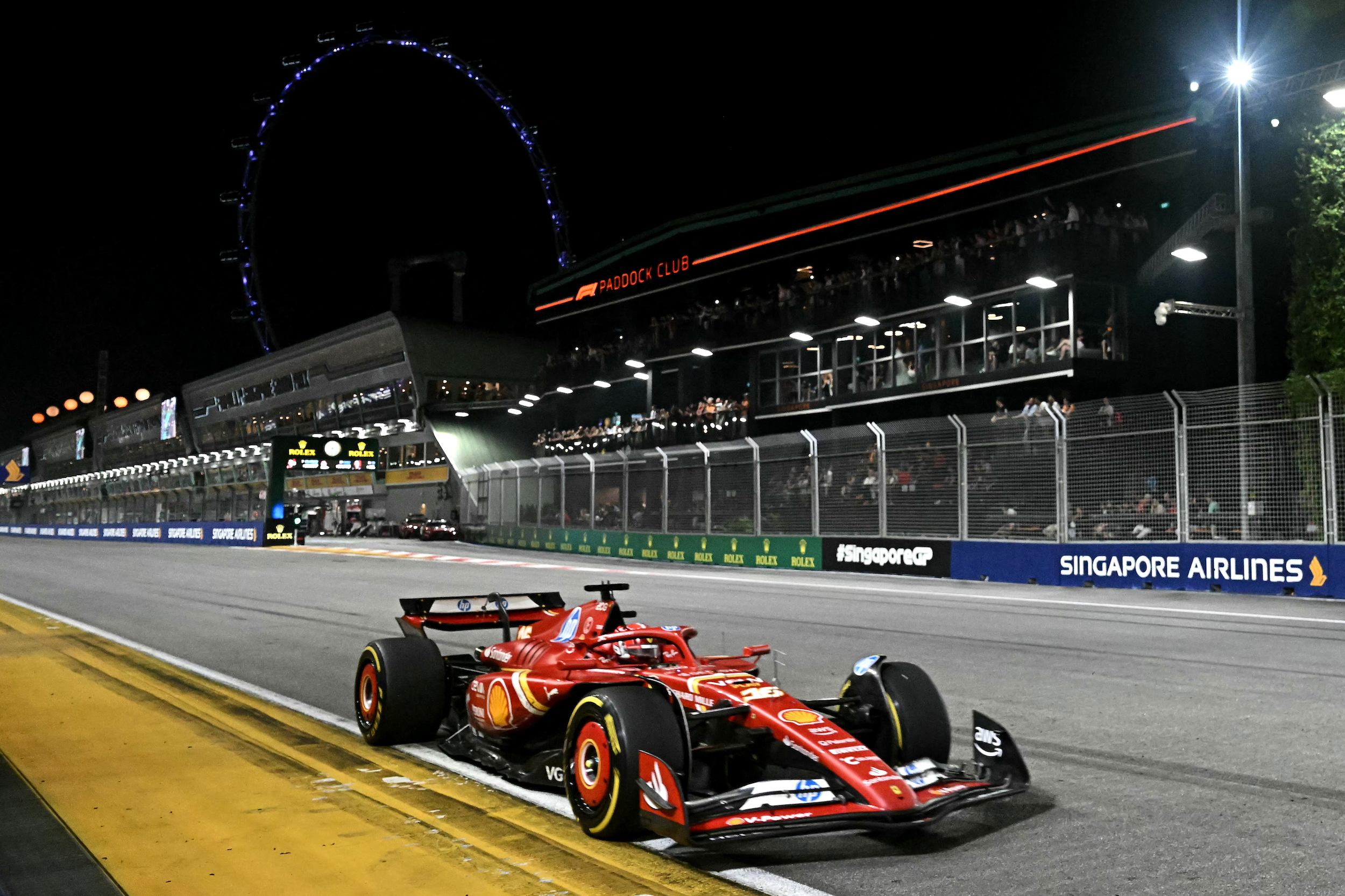 Ferrari Charles Leclerc F1 Singapore Grand Prix