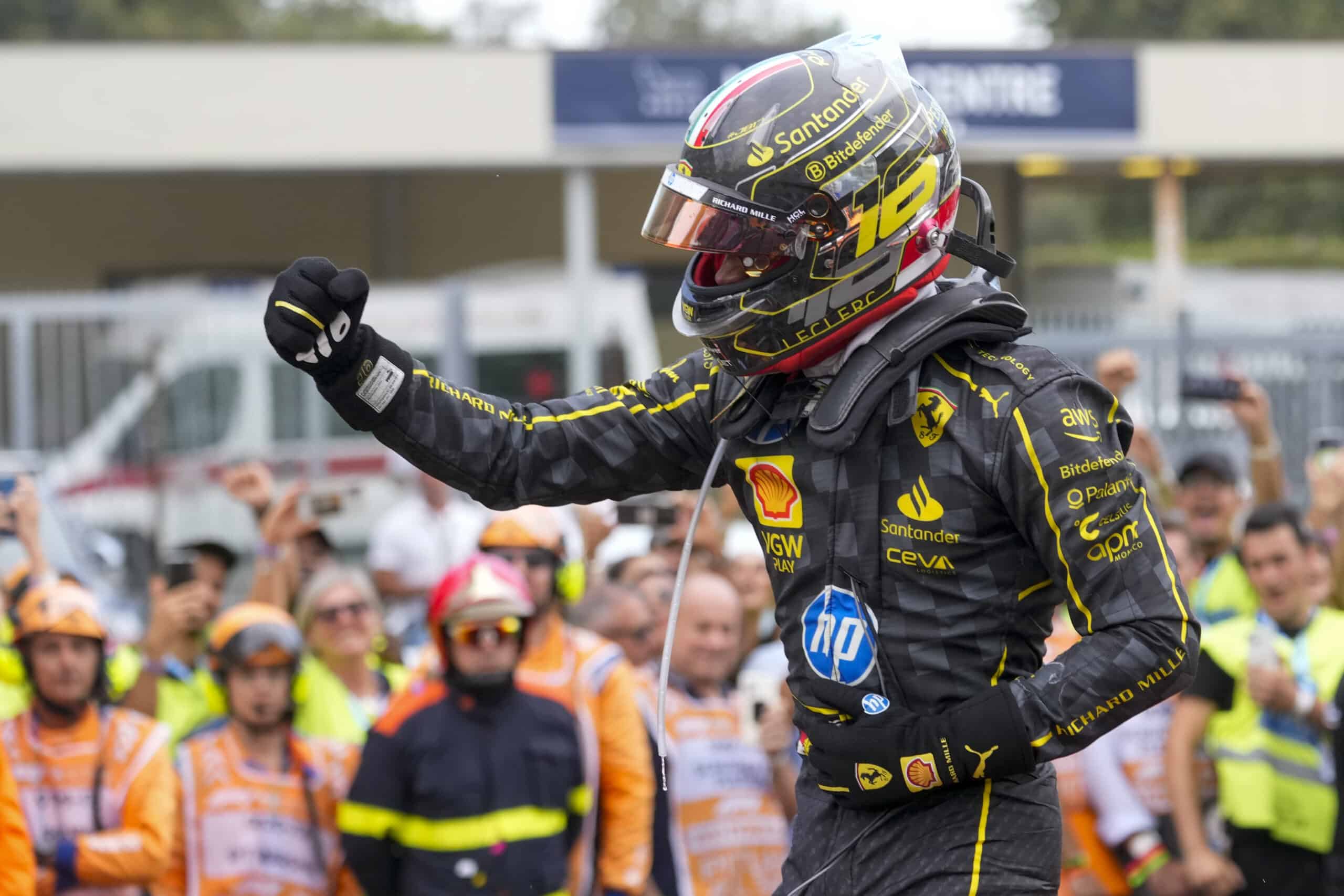 Ferrari driver Charles Leclerc of Monaco F1 ITalian Grand Prix formula one