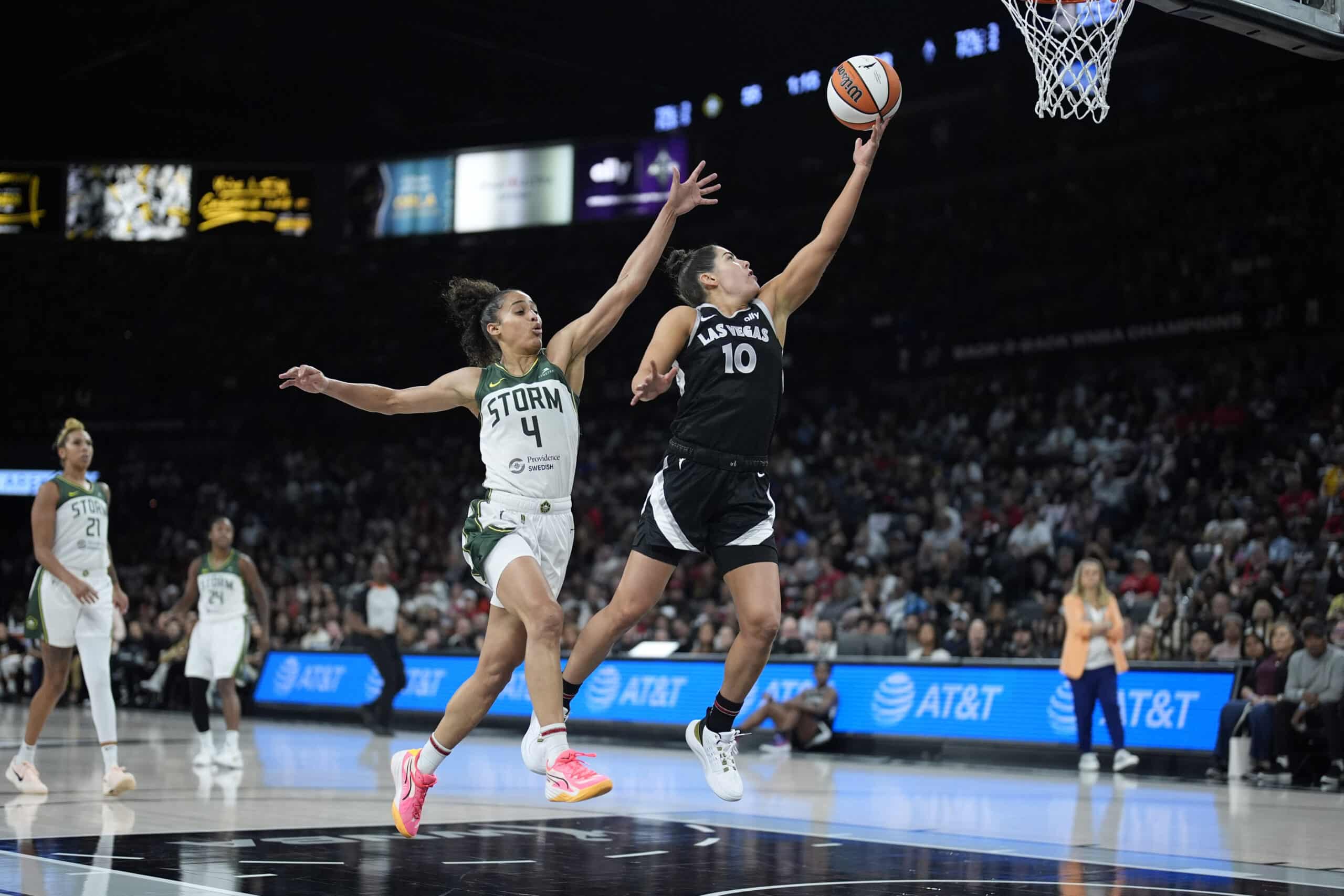 Kelsey Plum, base de las Aces de Las Vegas WNBA