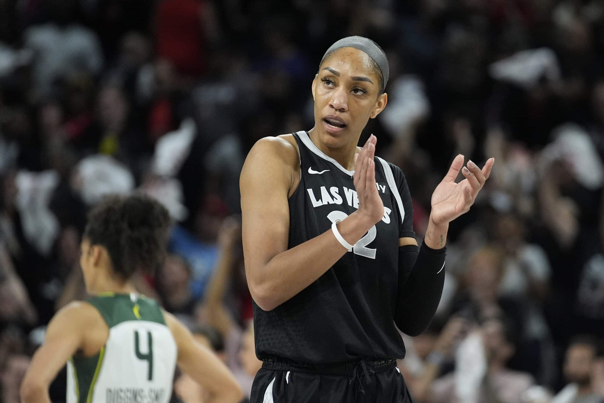 Las Vegas Aces center A'ja Wilson WNBA