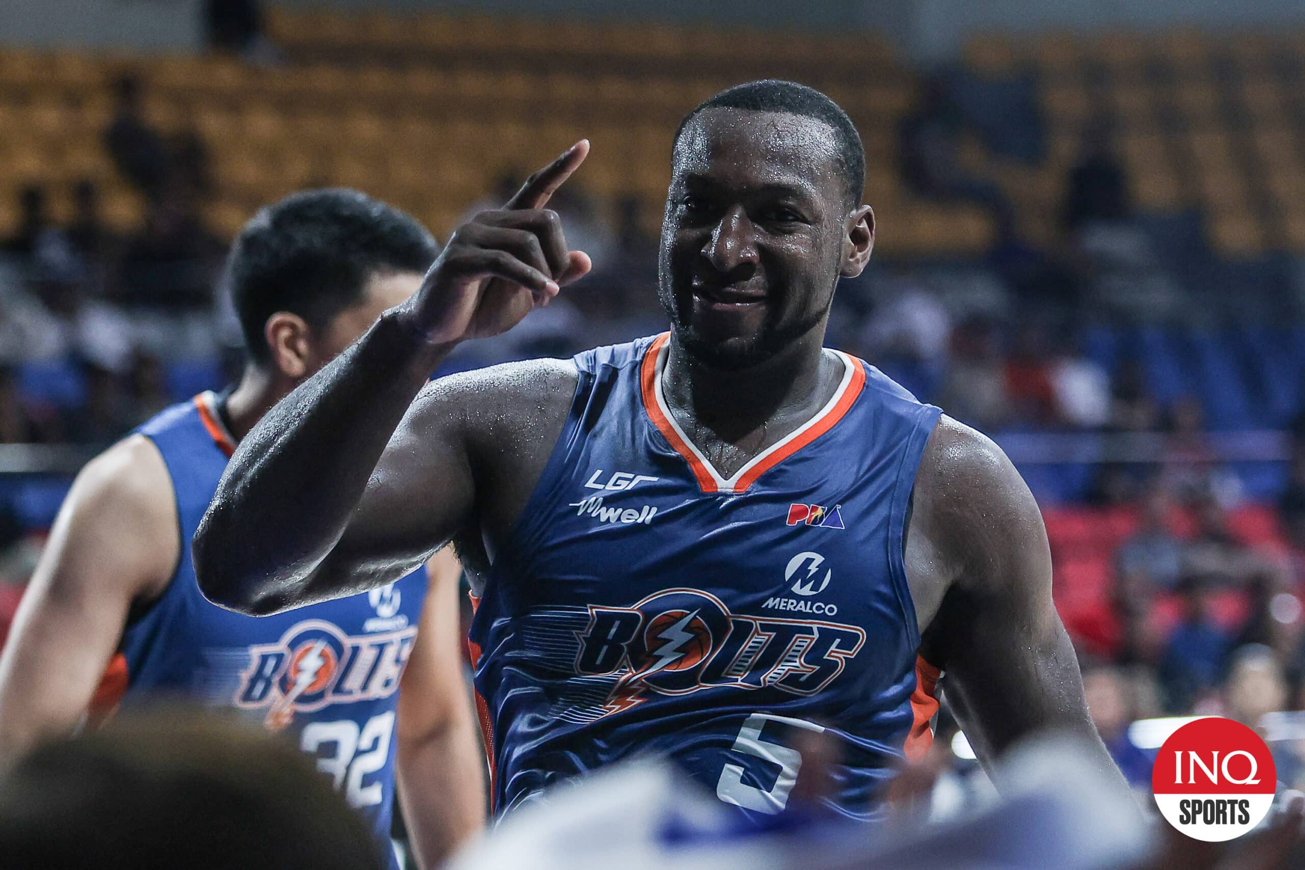 Meralco Bolts import Allen Durham in the PBA Governors' Cup