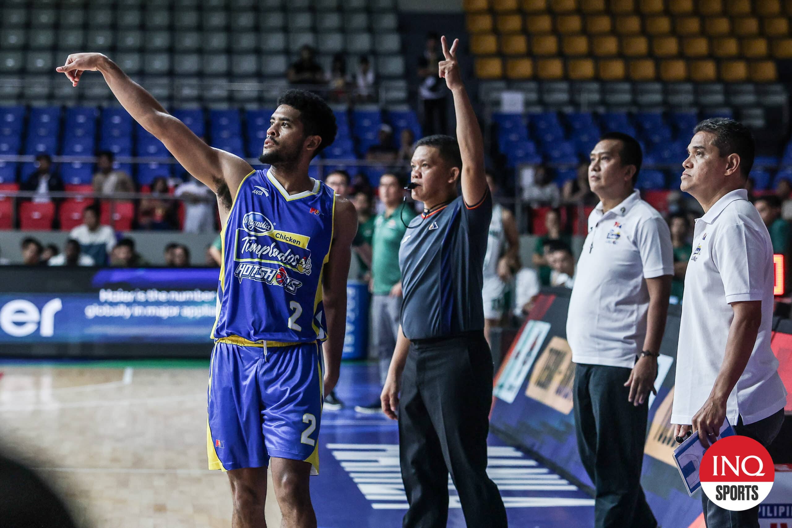 Magnolia Hotshots' Jerrick Ahanmisi during a PBA Governors' Cup game against Terrafirma