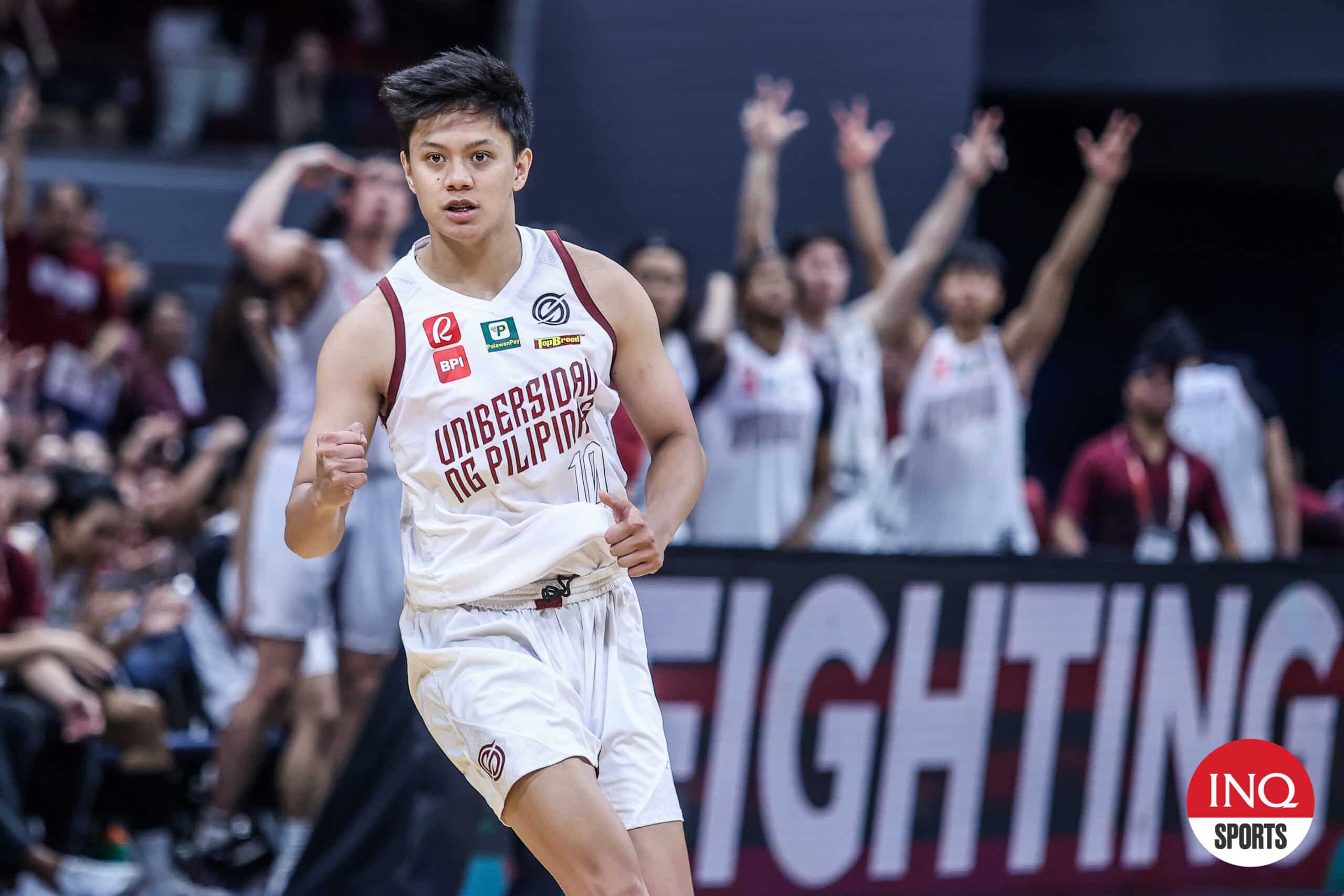 UP Fighting Maroons' Terrence Fortea during a UAAP Season 87 men's basketball tournament game.