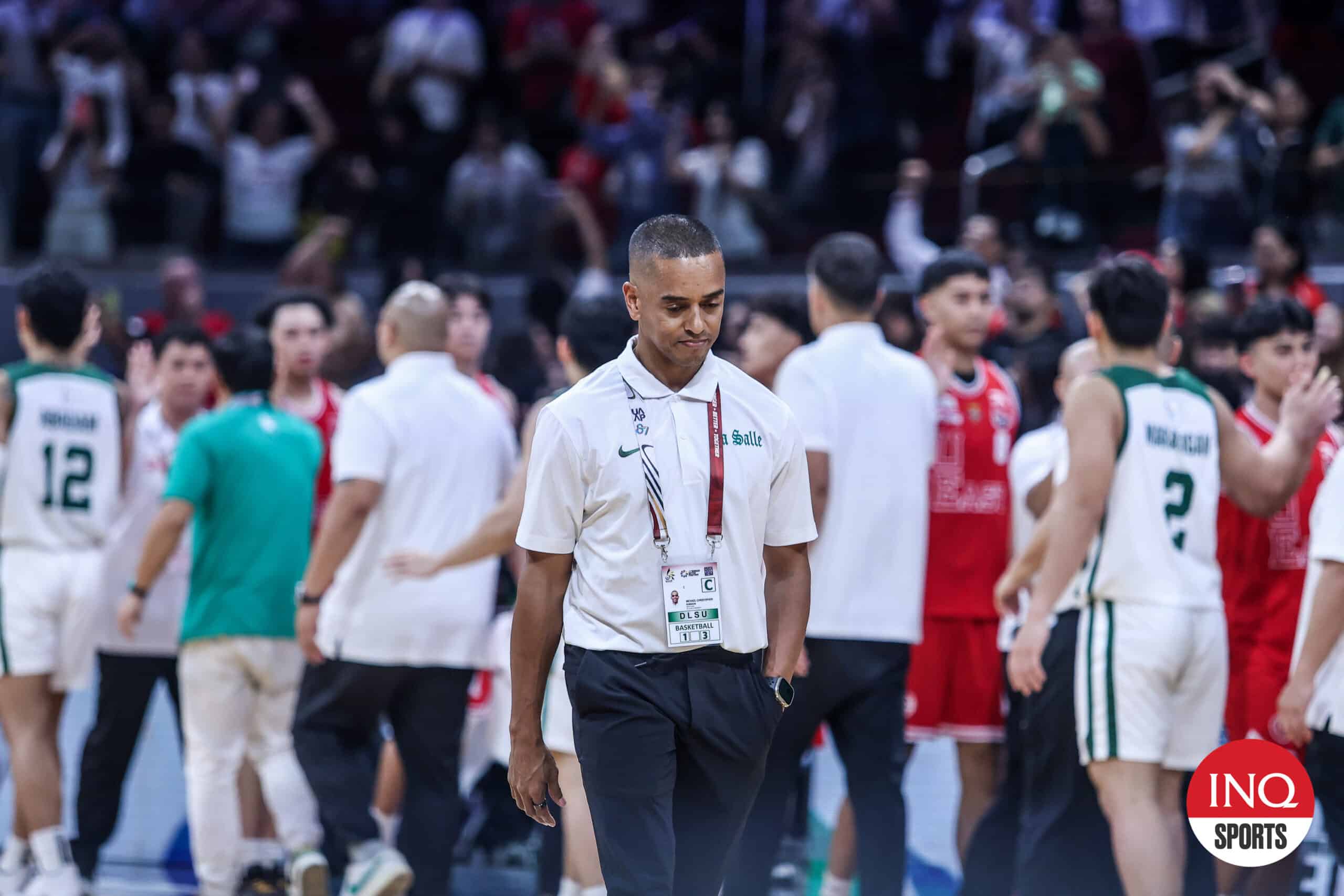 La Salle coach Topex Robinson.