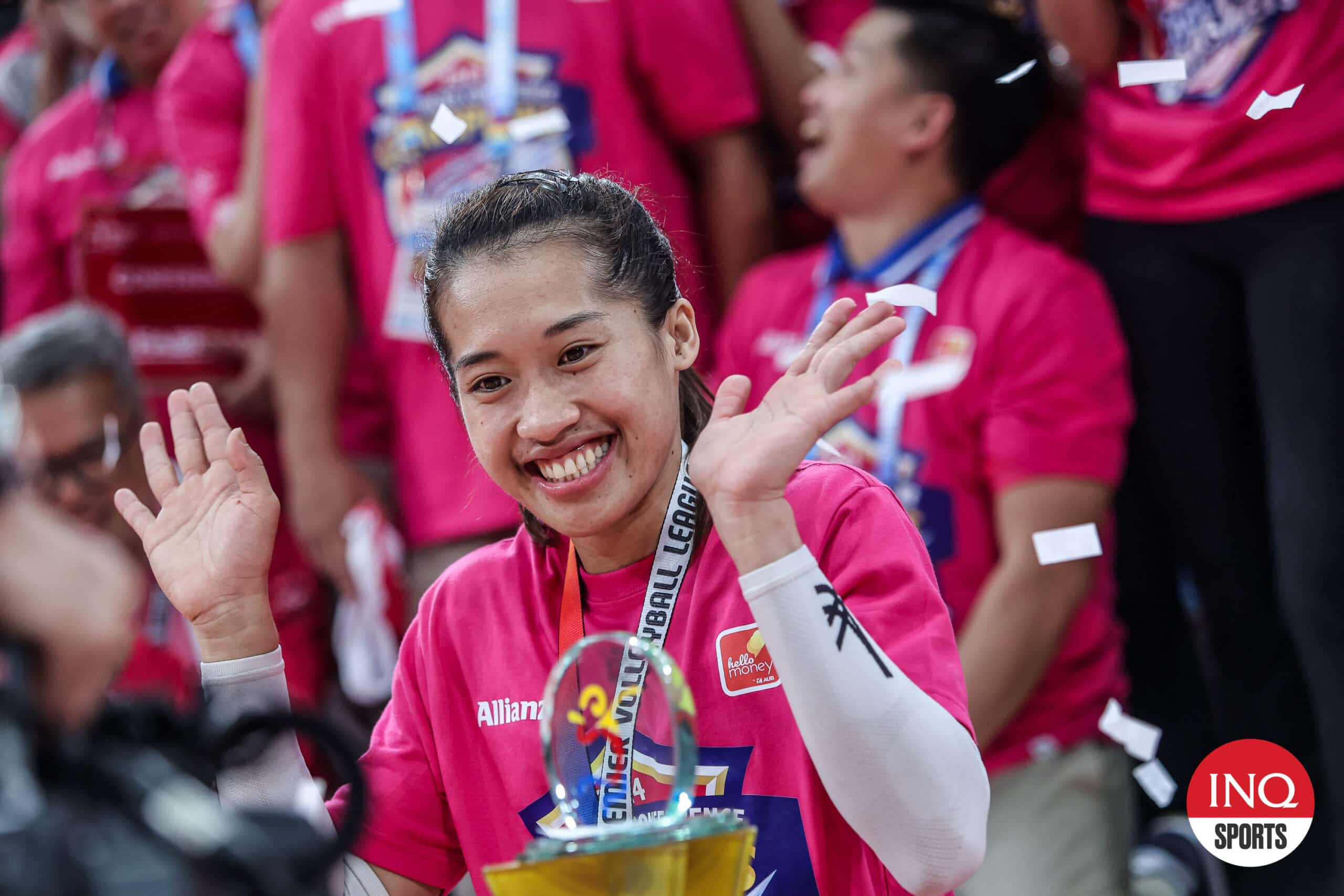 Creamline's Reinforced Conference and Finals MVP Bernadeth Pons