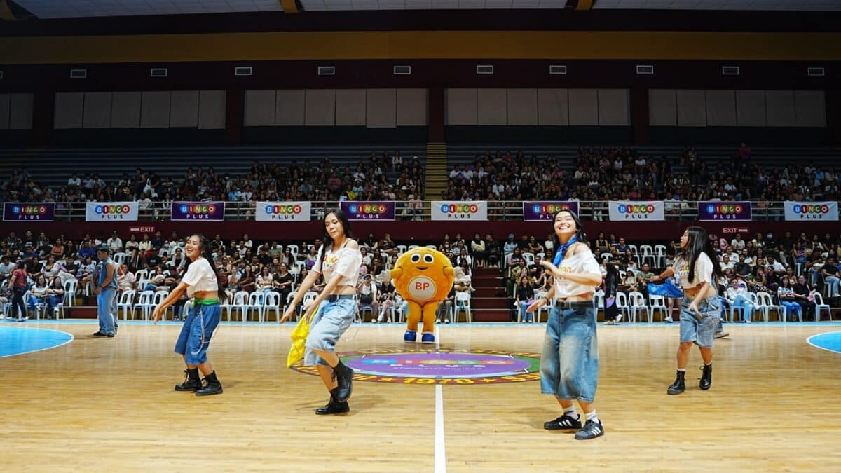 Mascot BingBing and BingoPlus dancers treating attendees to an energizing dance performance.