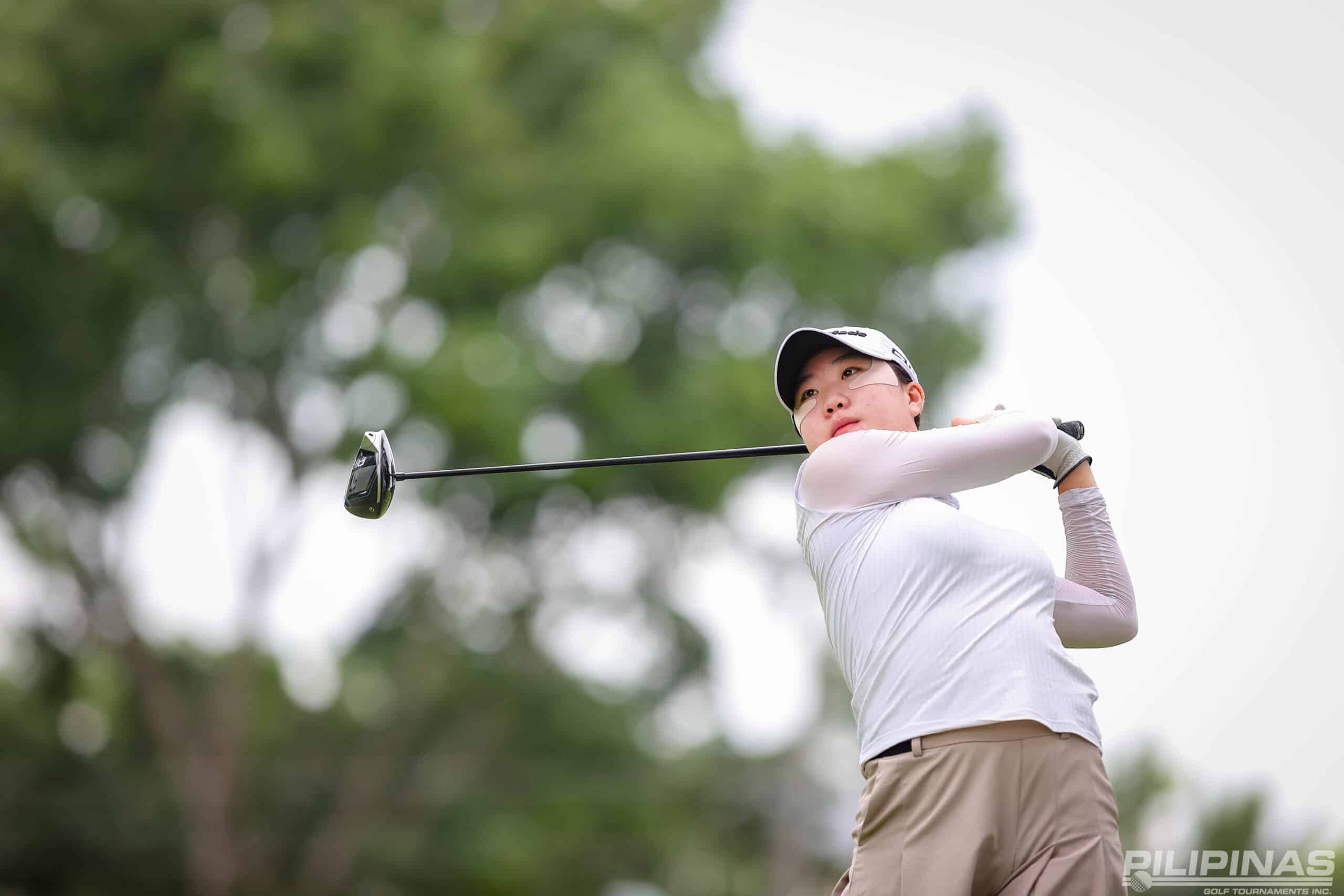 La destacada coreana Yunju An en acción en la Serie 6 de ICTSI JPGT.