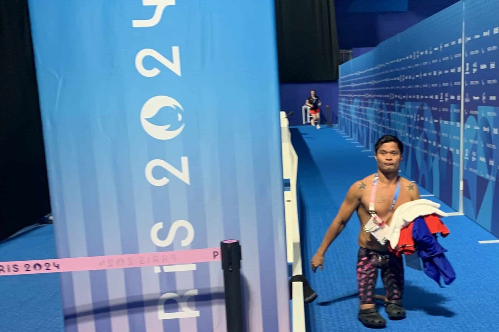 Ernie Gawilan walks out of the arena determined to nail a Paralympics medal in Los Angeles.