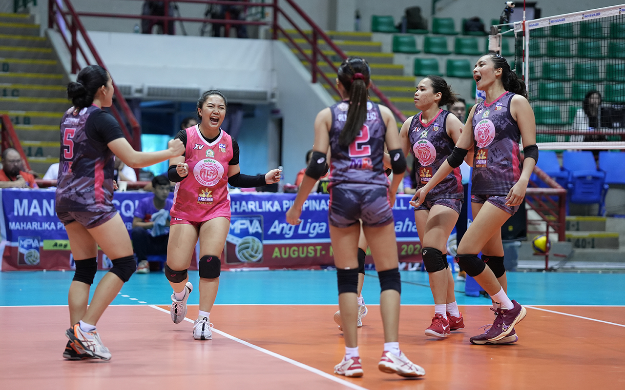 Biñan Tatak Gel during a Maharlika Pilipinas Volleyball Association (MPVA) Season 1 game.