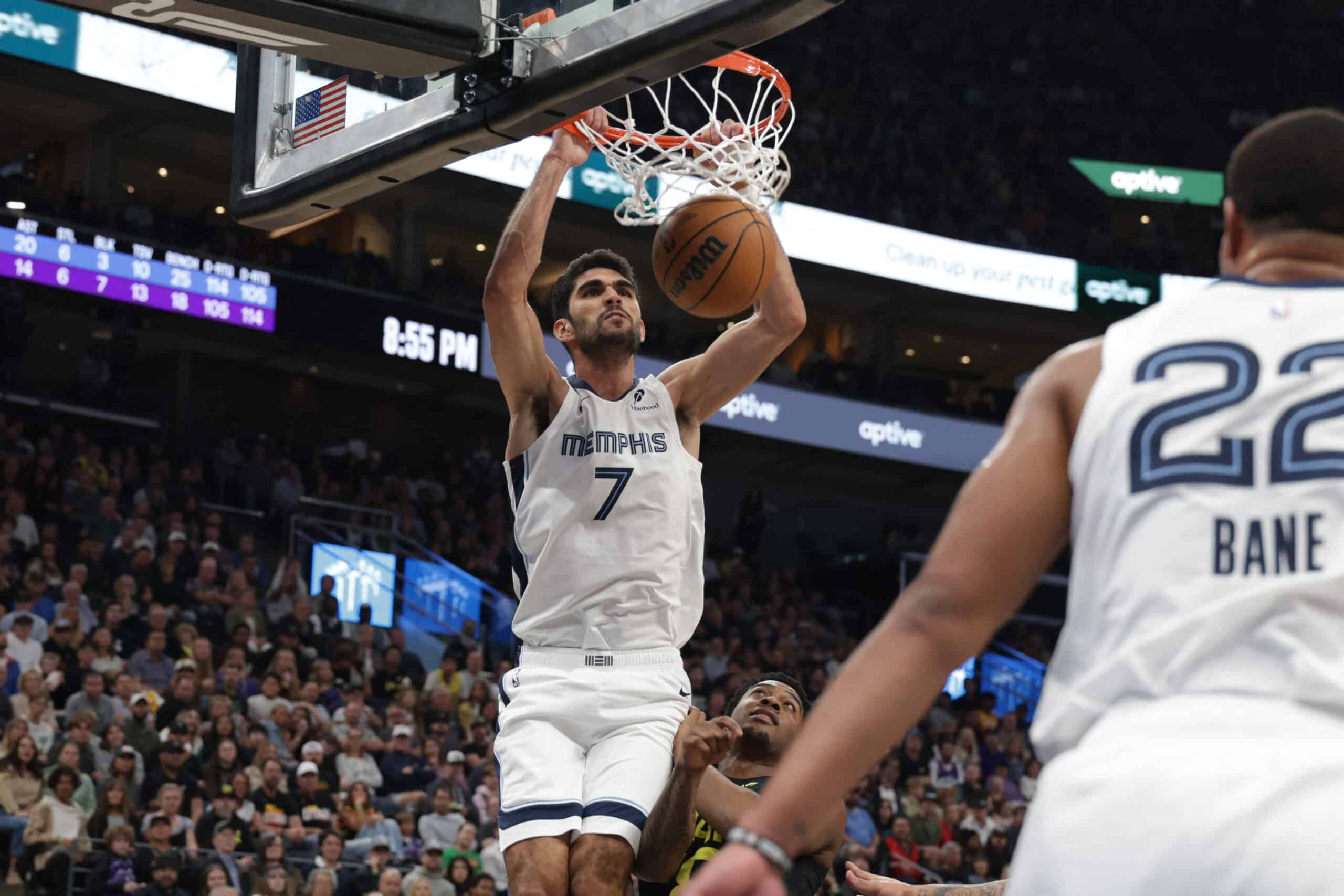 Memphis Grizzlies forward Santi Aldama  NBA scores