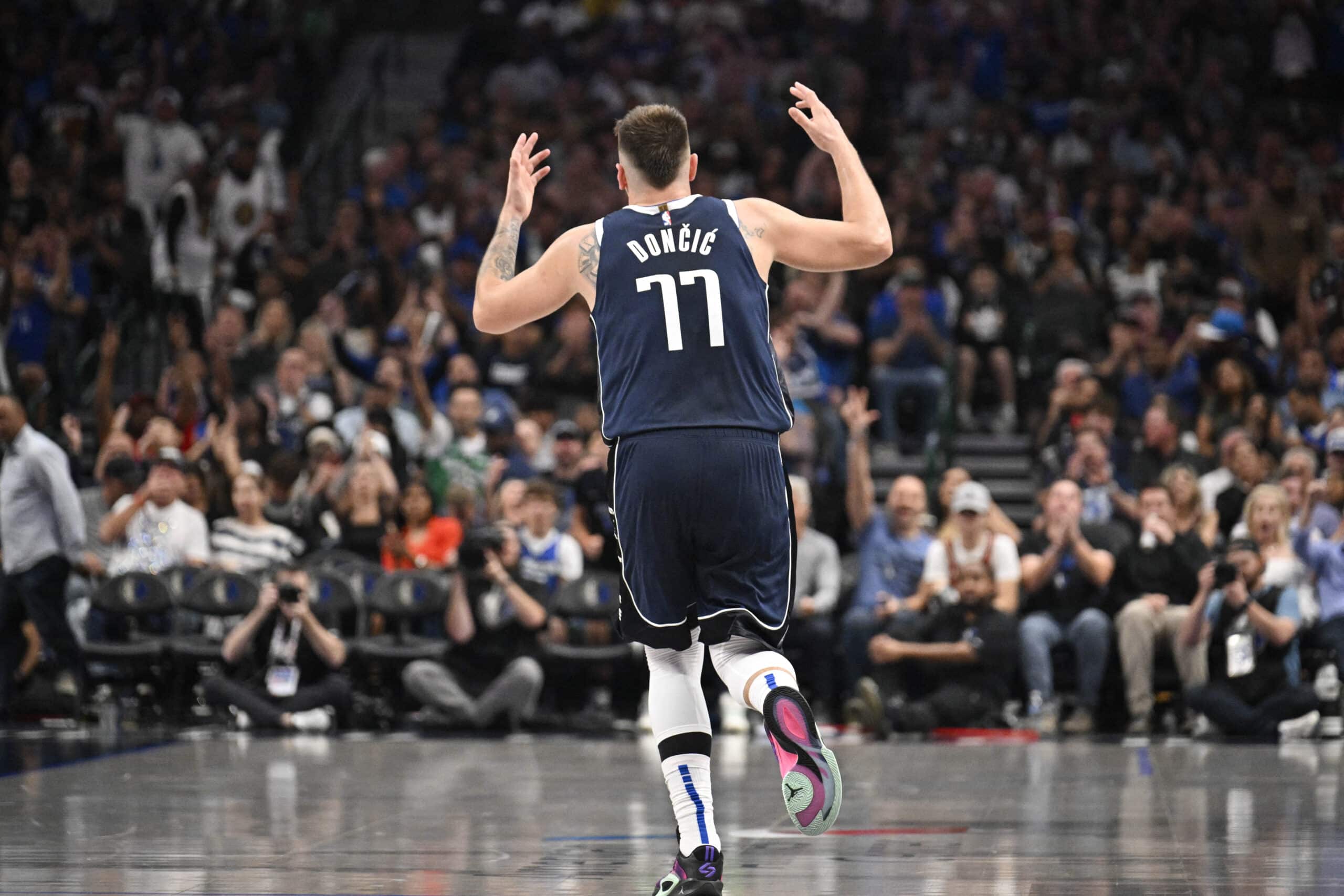 Dallas Mavericks guard Luka Doncic NBA scores