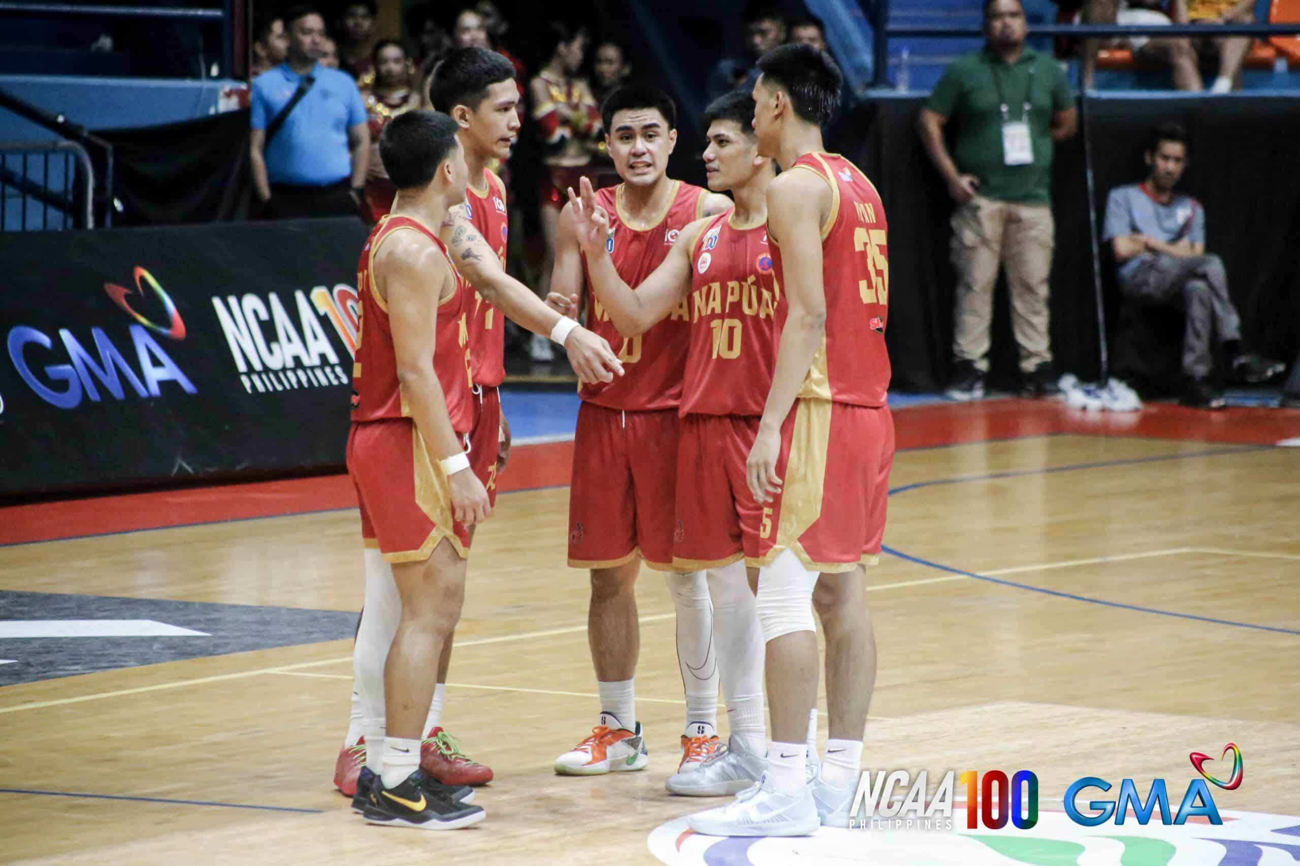 Mapua Cardinals in het NCAA Seizoen 100 basketbaltoernooi voor heren.