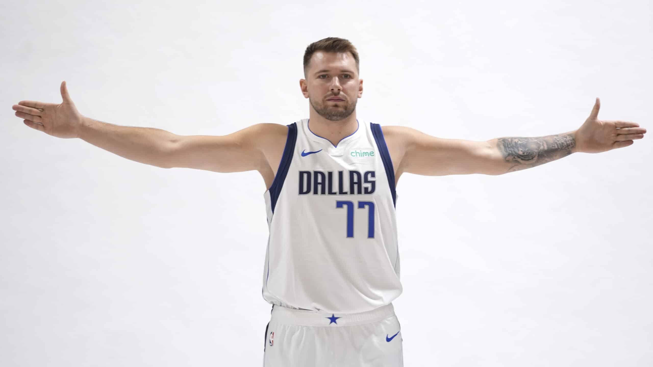 Calf injury slows Luka Doncic as Mavericks open camp