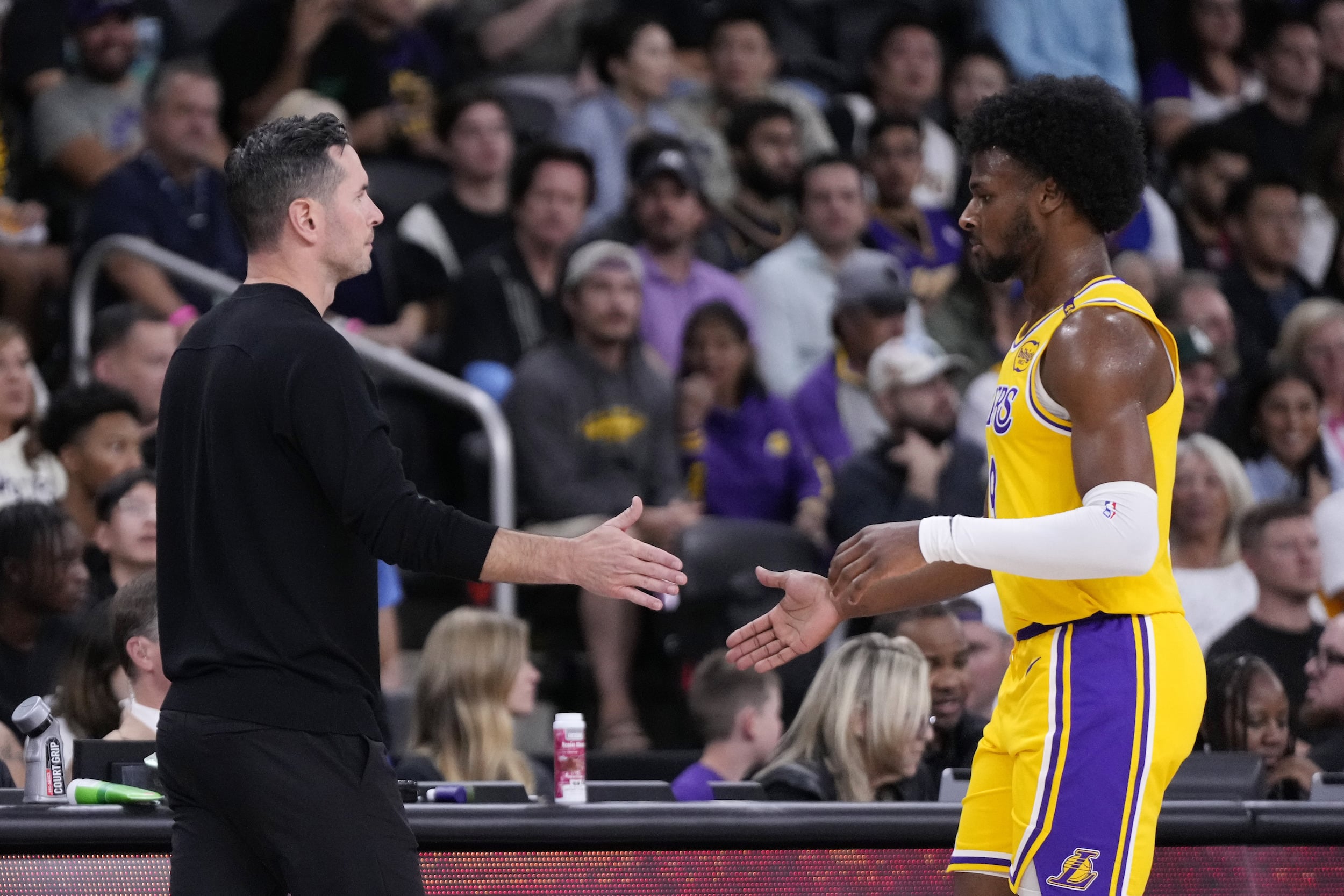 Bronny James JJ Redick Lakers NBA preseason