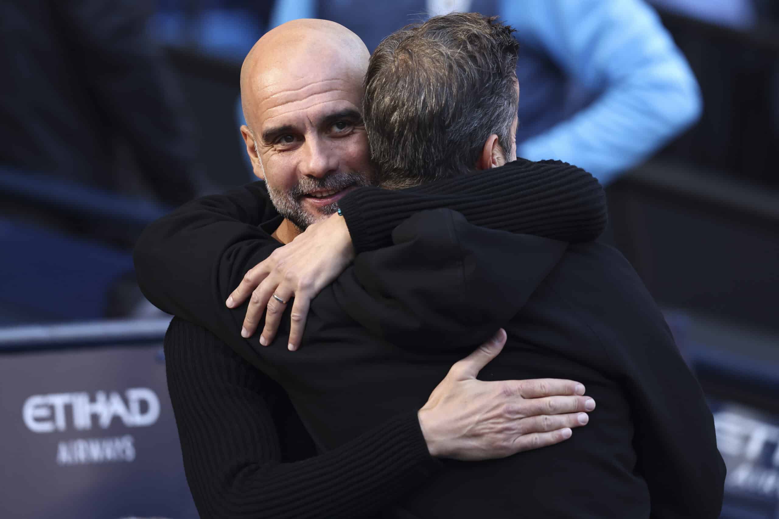 Manchester City's head coach Pep Guardiola Man City