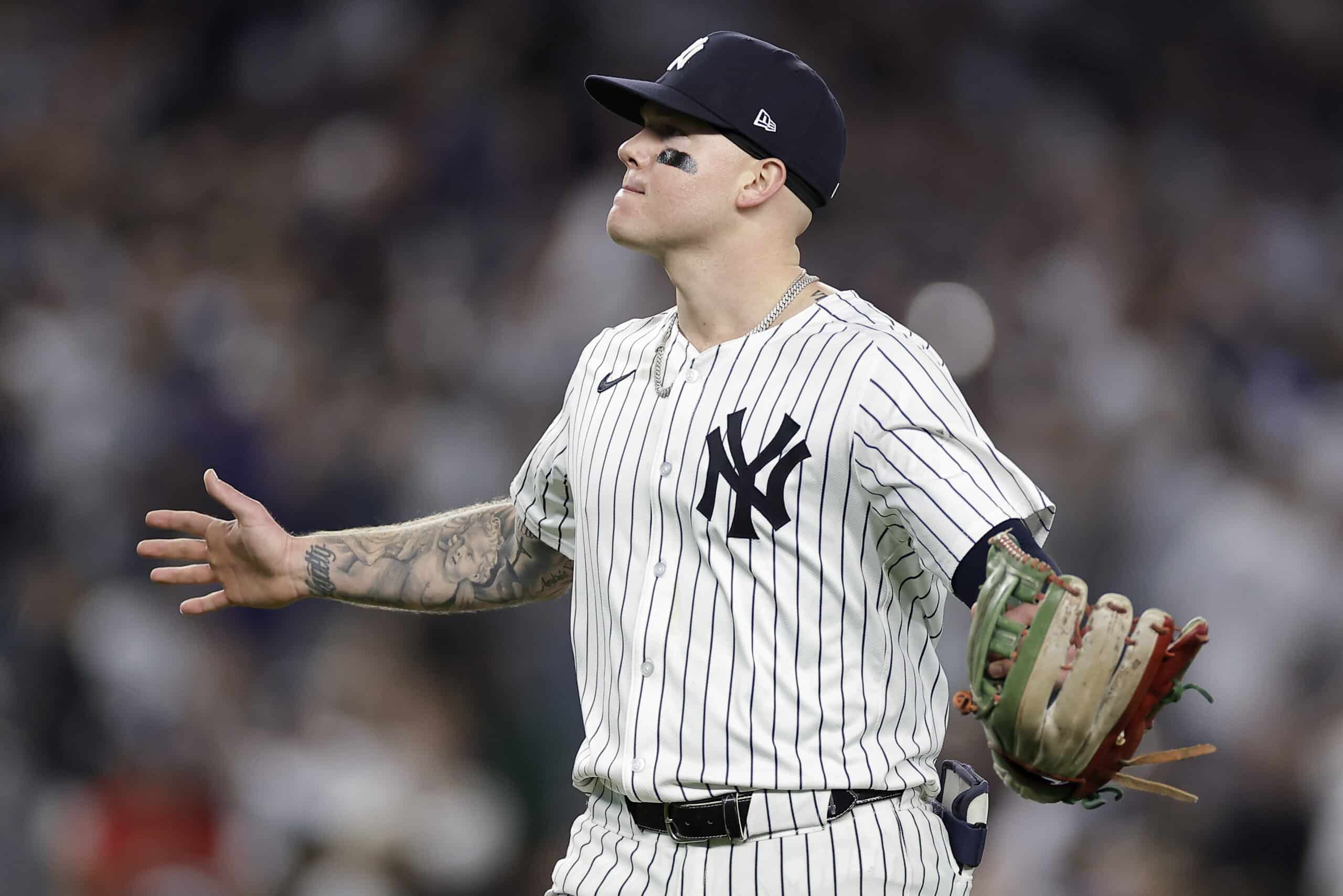 Pemain luar New York Yankees Alex Verdugo (MLB).