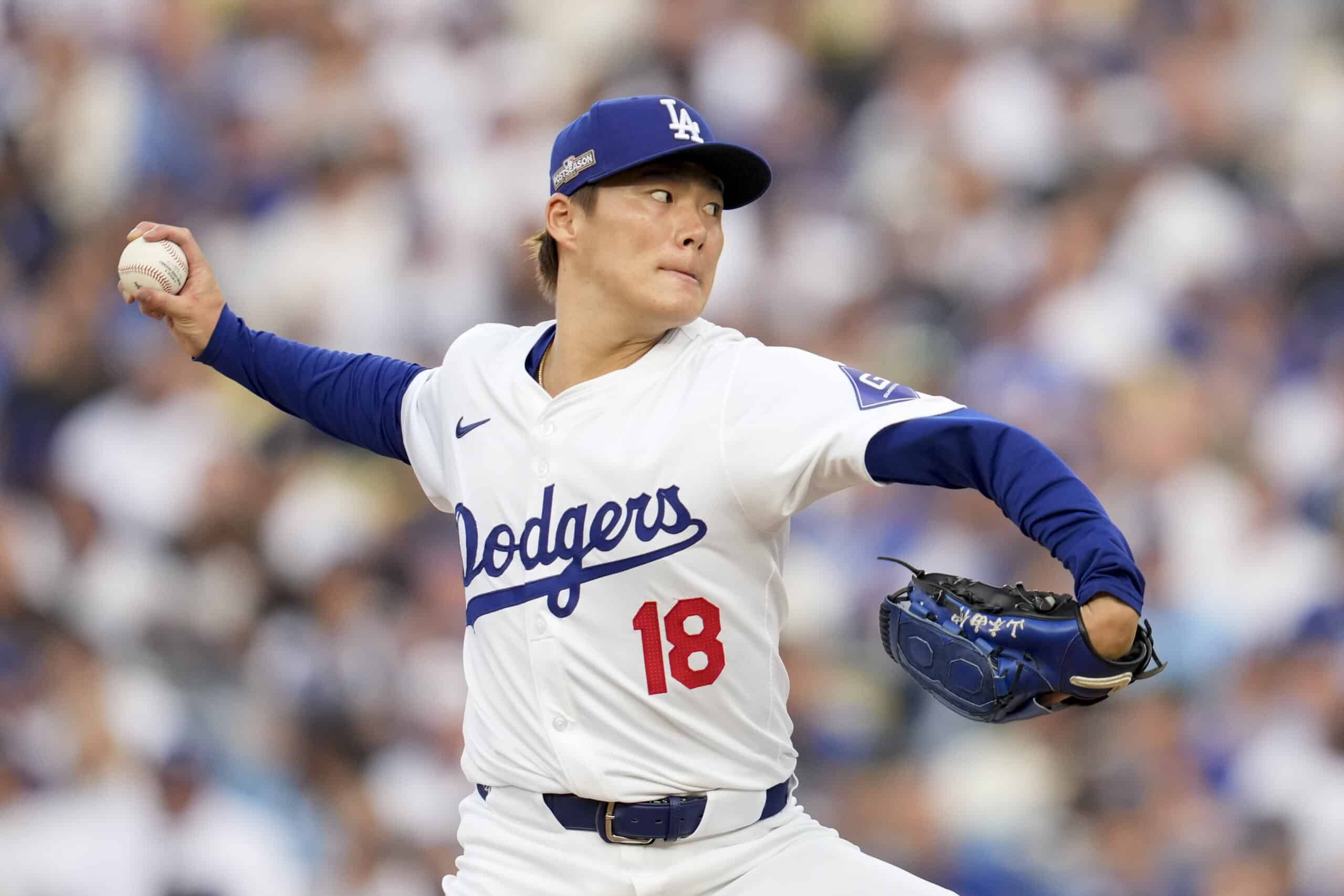 MLB Yoshinobu Yamamoto de los Dodgers de Los Ángeles