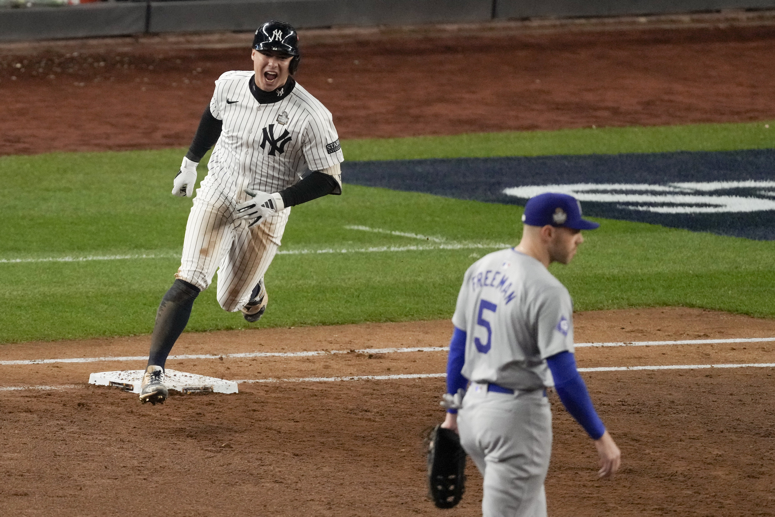 Anthony Volpe Yankees beat Dodgers Game 4 World Series