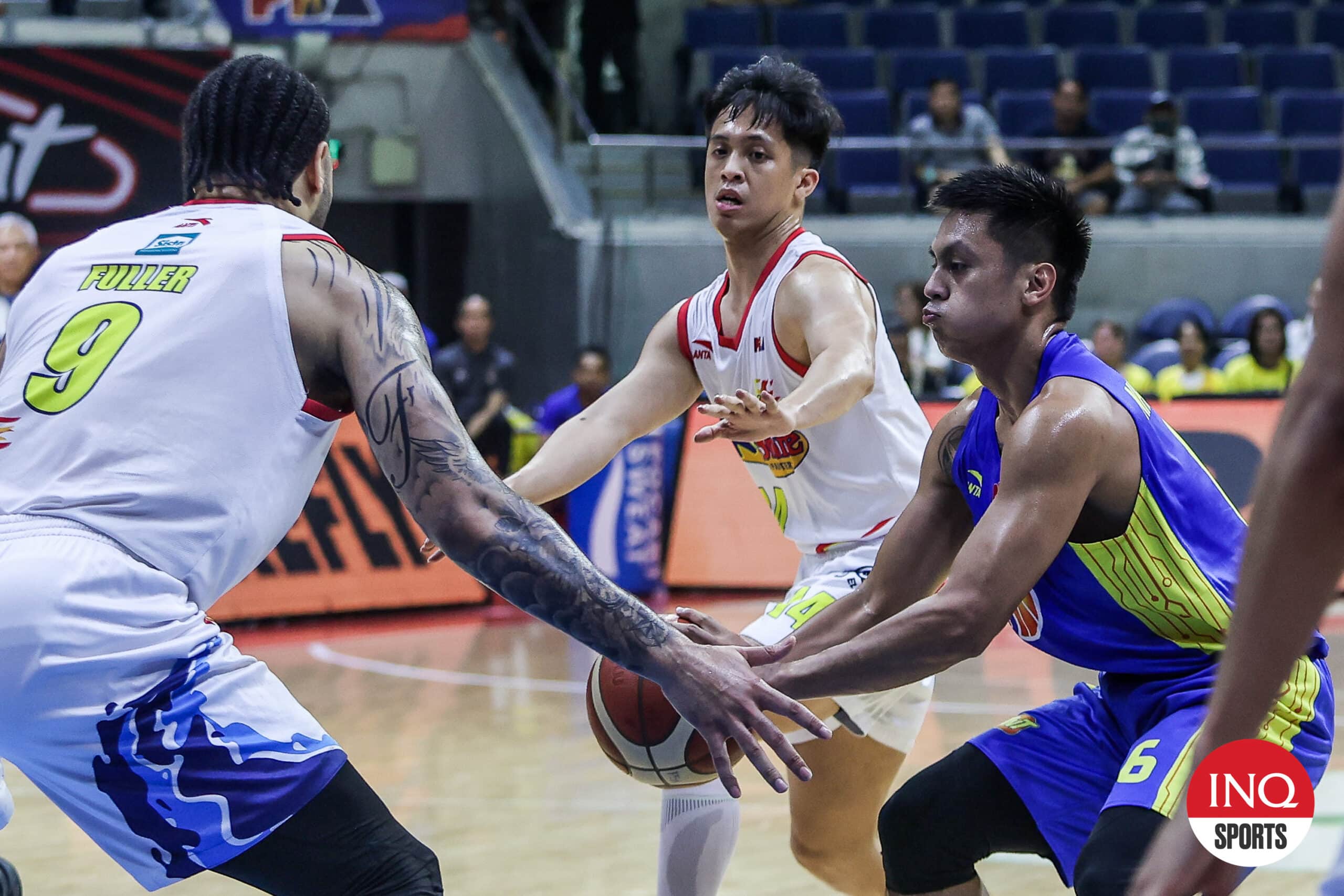 Rain or Shine's Andrei Caracut in the PBA Governors' Cup semifinals game against TNT Tropang Giga.