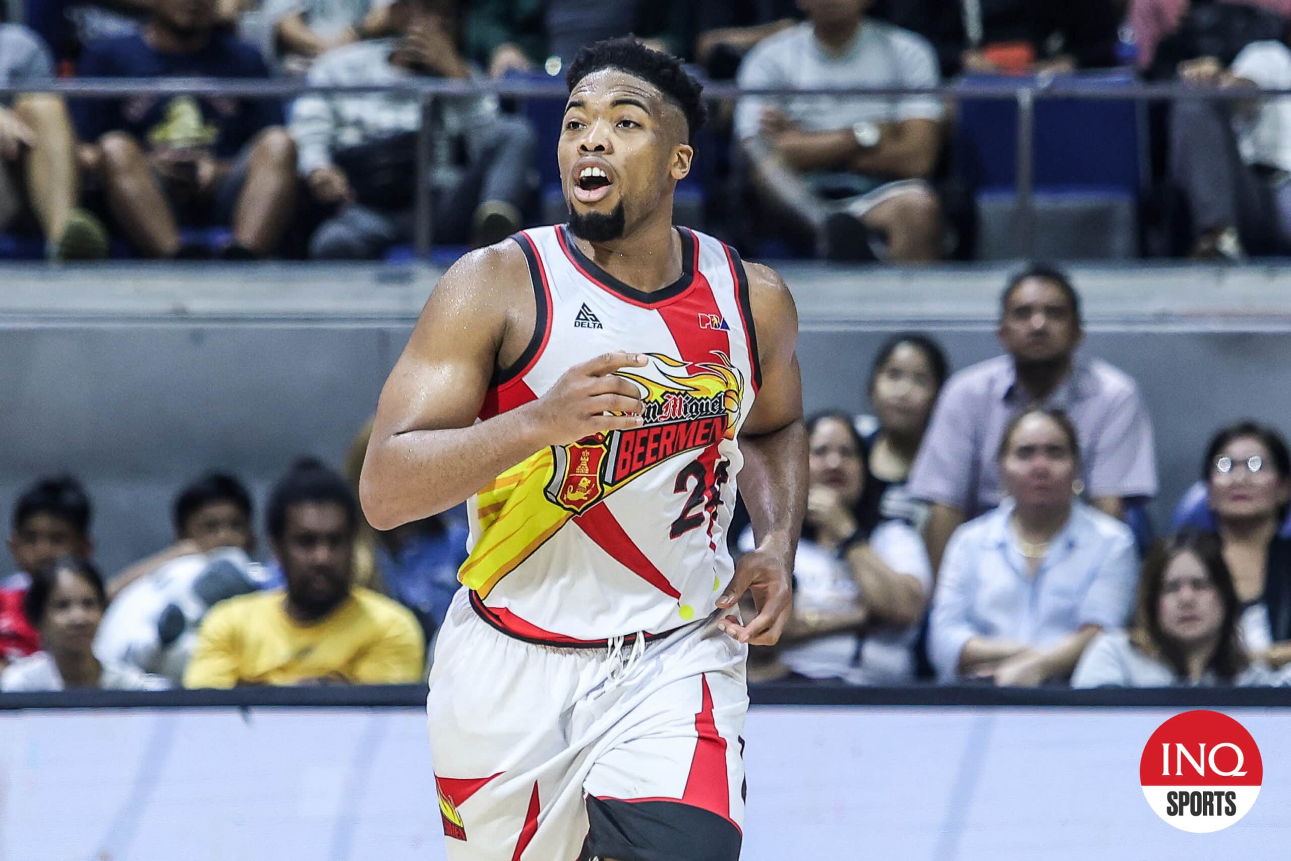 San Miguel import EJ Anosike during the PBA Governors' Cup. 