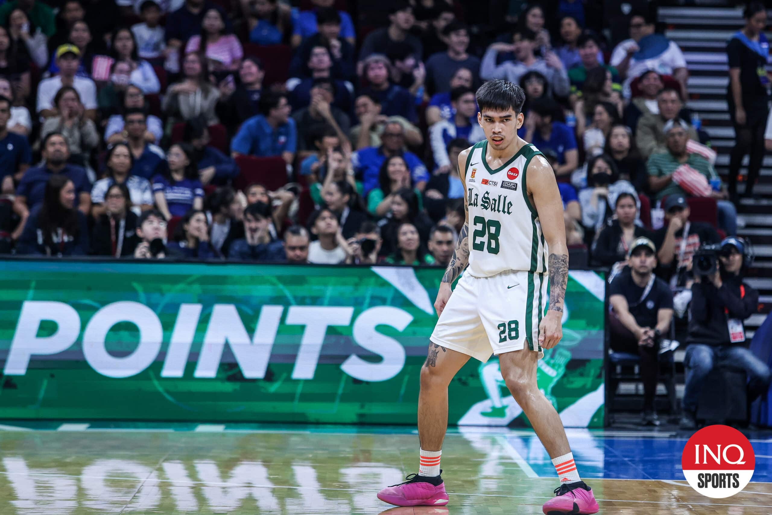 La Salle's Kevin Quiambao during a game against Ateneo in UAAP Season 87. 