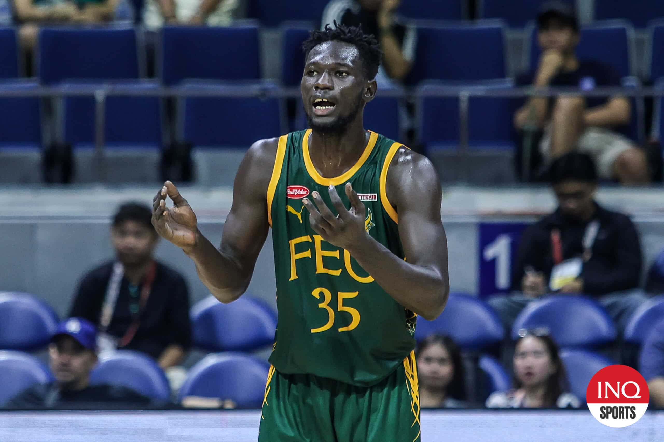 FEU Tamaraws' Mo Konateh during a UAAP Season 87 men's basketballl game.