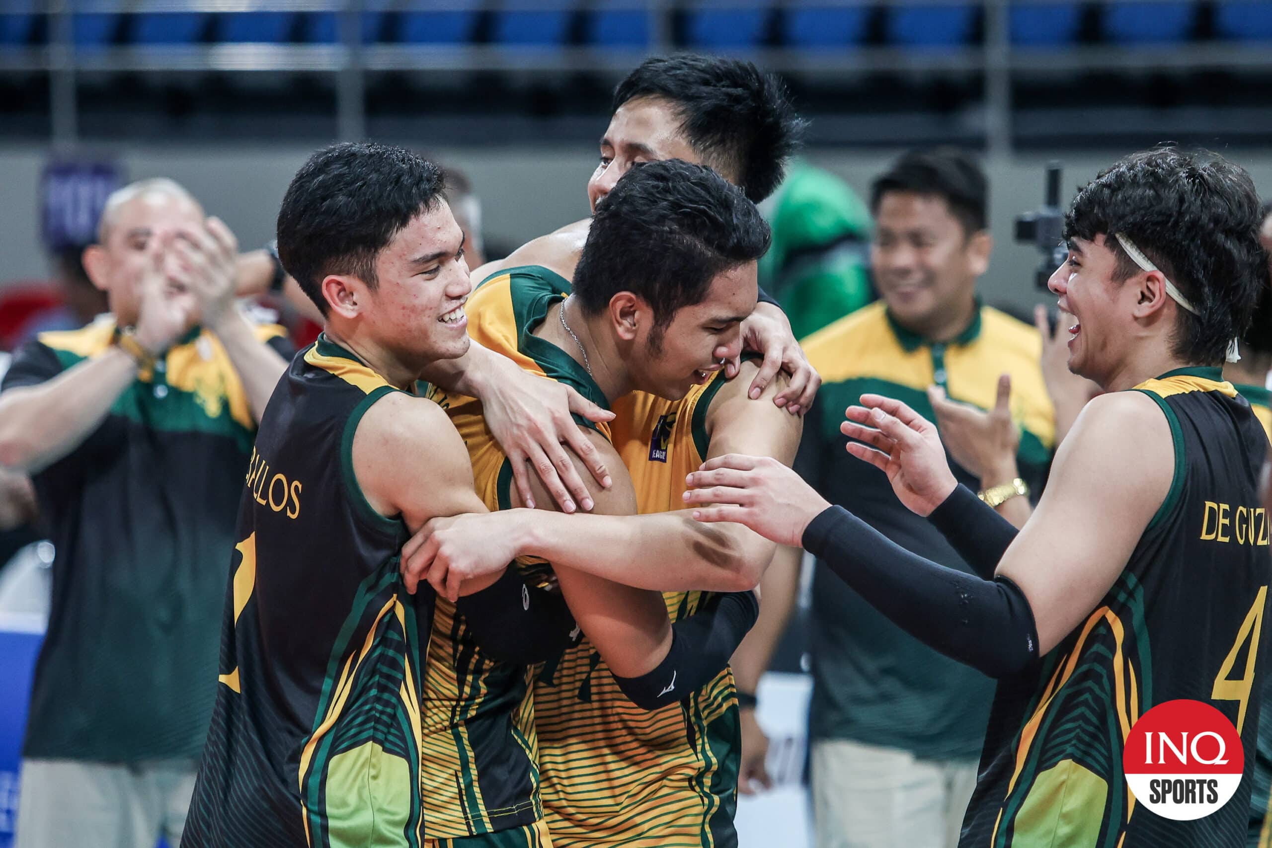 FEU Tamaraws in the V-League Men’s Collegiate Challenge championship game against La Salle Green Spikers