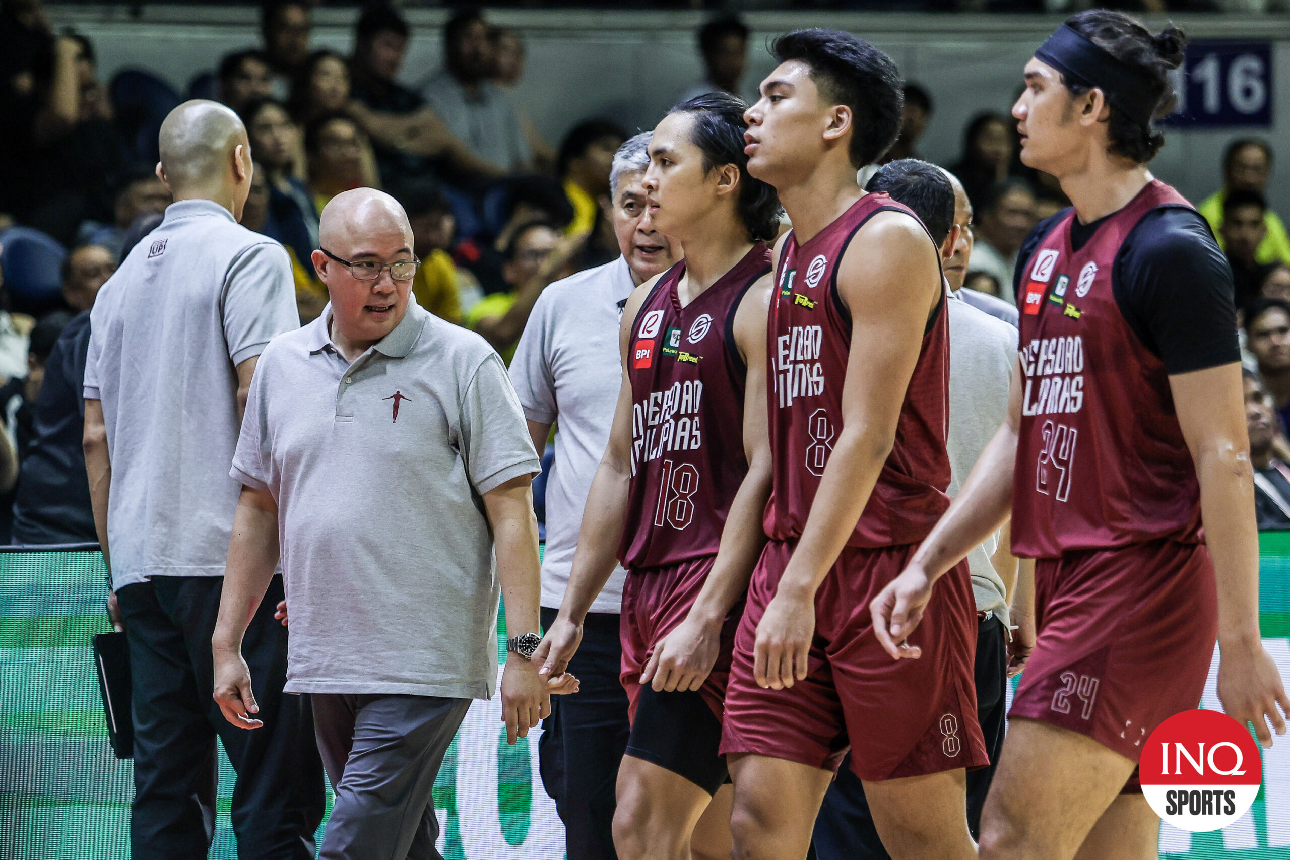 UP Fighting Maroons in the UAAP Season 87 men's basketball tournament. Harold Alarcon