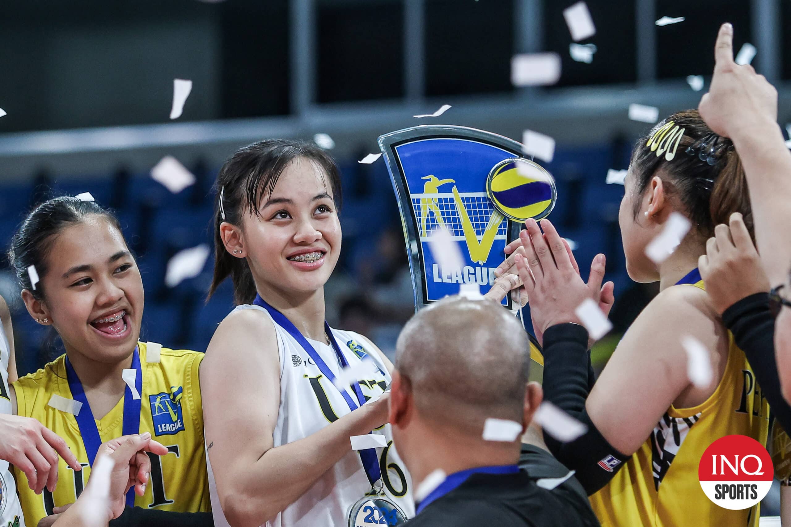 UST Golden Tigresses' Cassie Carballo named Finals MVP during the V-League Women’s Collegiate Challenge.