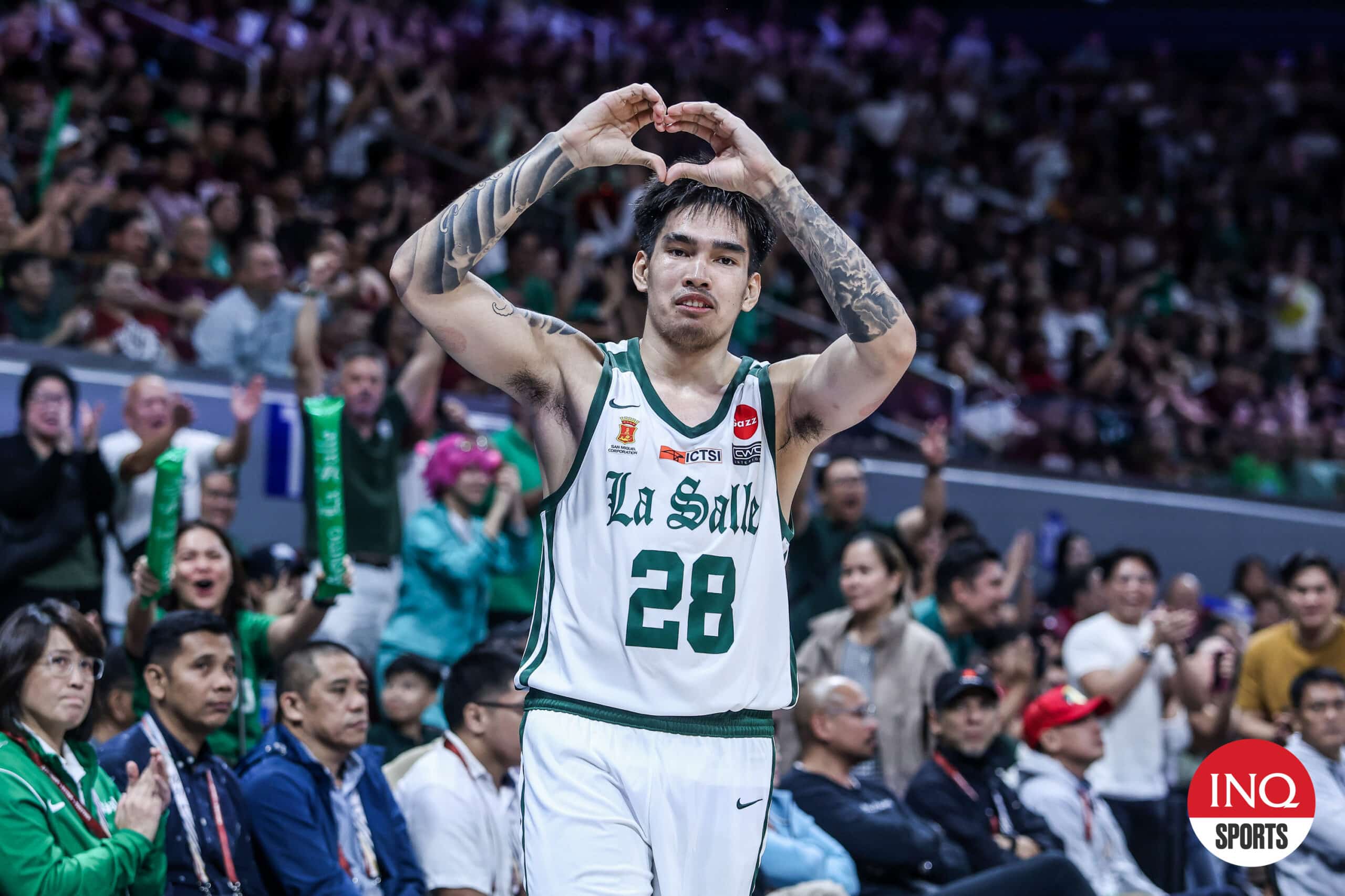 La Salle Green Archers' star Kevin Quiambao during the game against UP Fighting Maroons in the UAAP Season 87 men's basketball tournament.