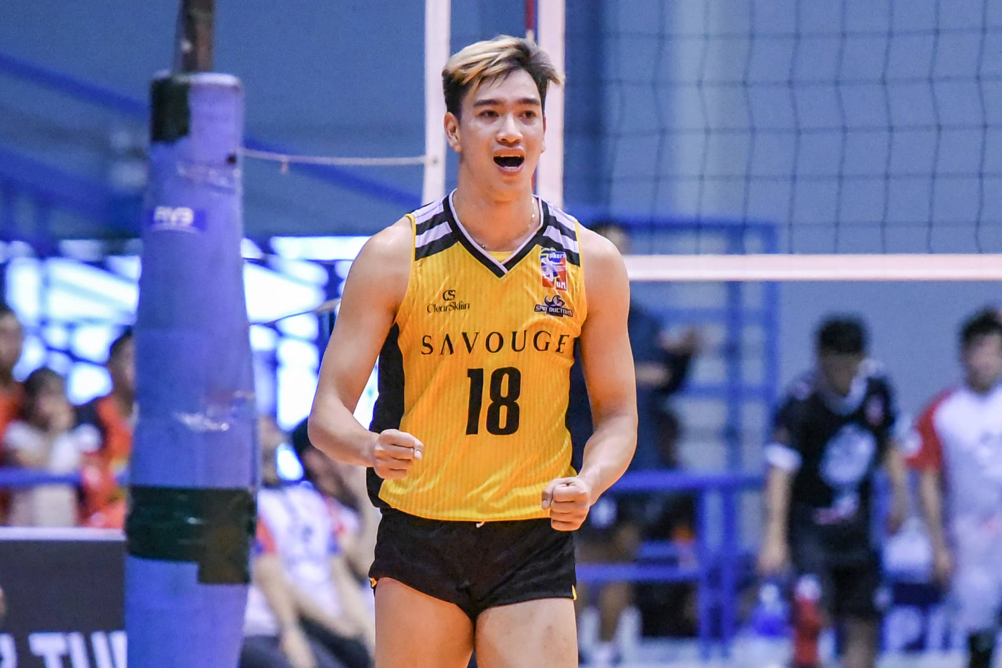 Savouge Spin Doctors' Louis Gamban during a Spikers' Turf game.